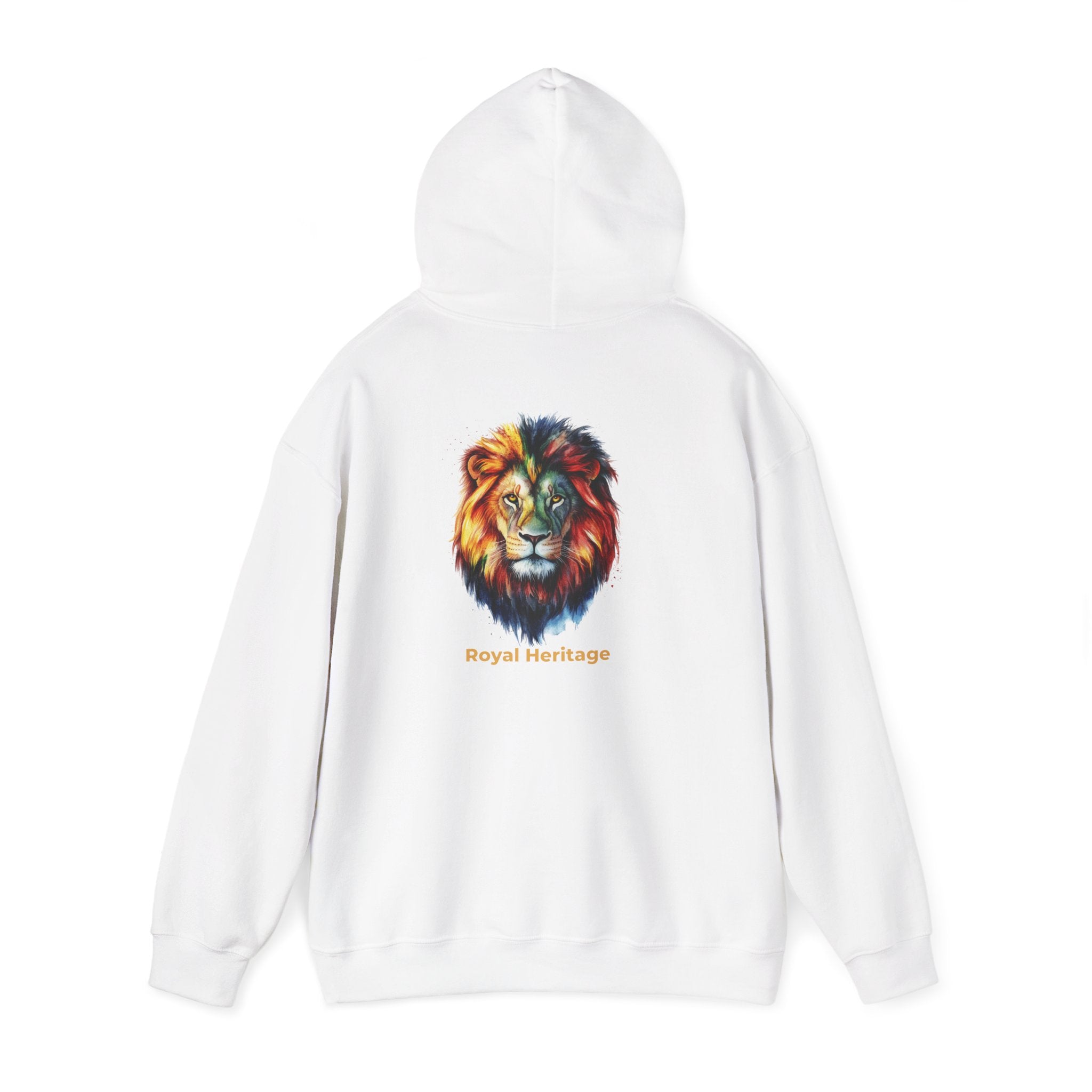Lion Head Hoodie — 'Royal Heritage' Colorful Lion Graphic Sweatshirt