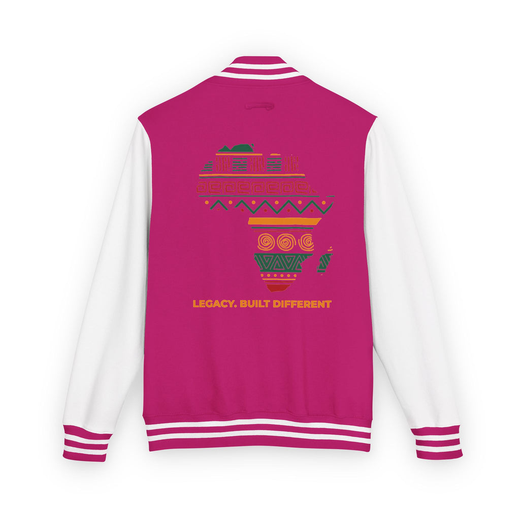 Africa Pattern Letterman Jacket — "Legacy, Unity, Strength"