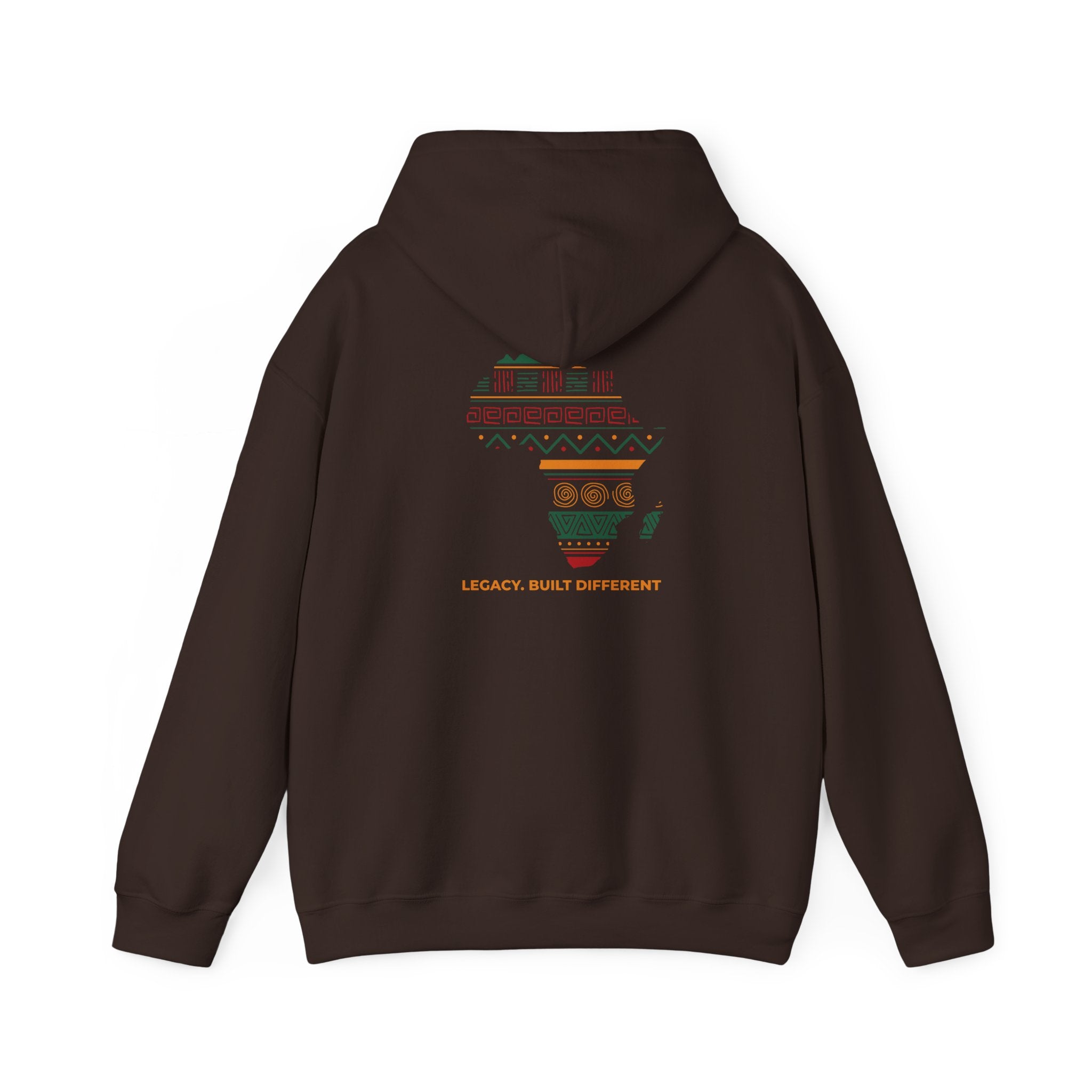 Africa Map Hoodie - 'Legacy Built Different' Graphic Pullover