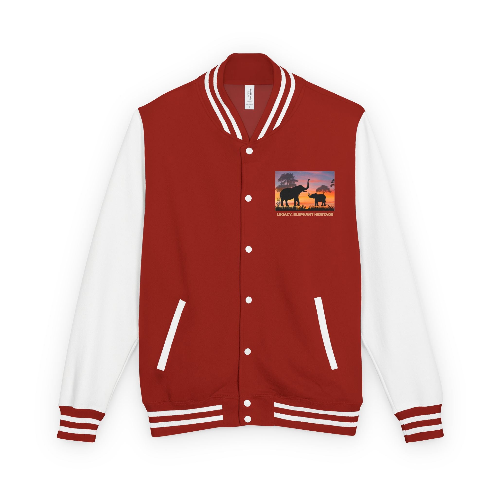 Letterman Jacket — Legacy Elephant Heritage Sunset Design
