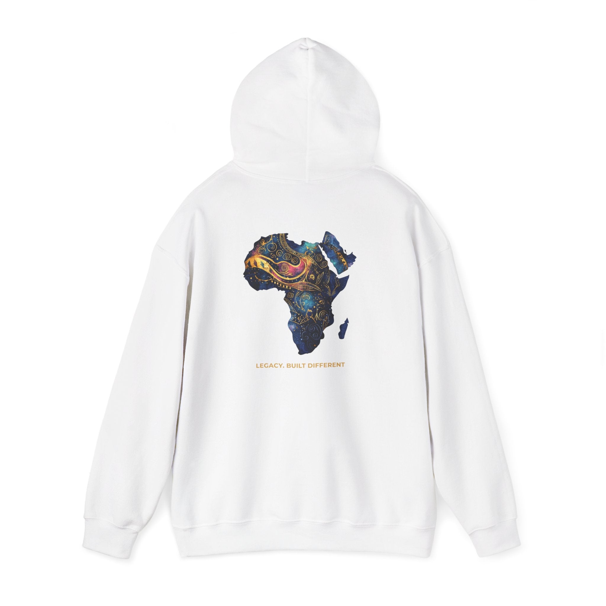 Africa Map Art Hoodie — Vibrant Hand-Painted Continent Design