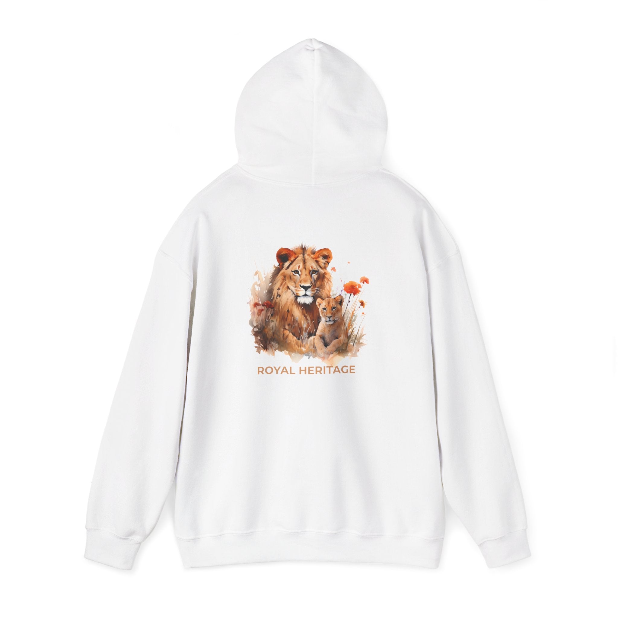 Hoodie — 'Royal Heritage' Lion & Cub Graphic Pullover