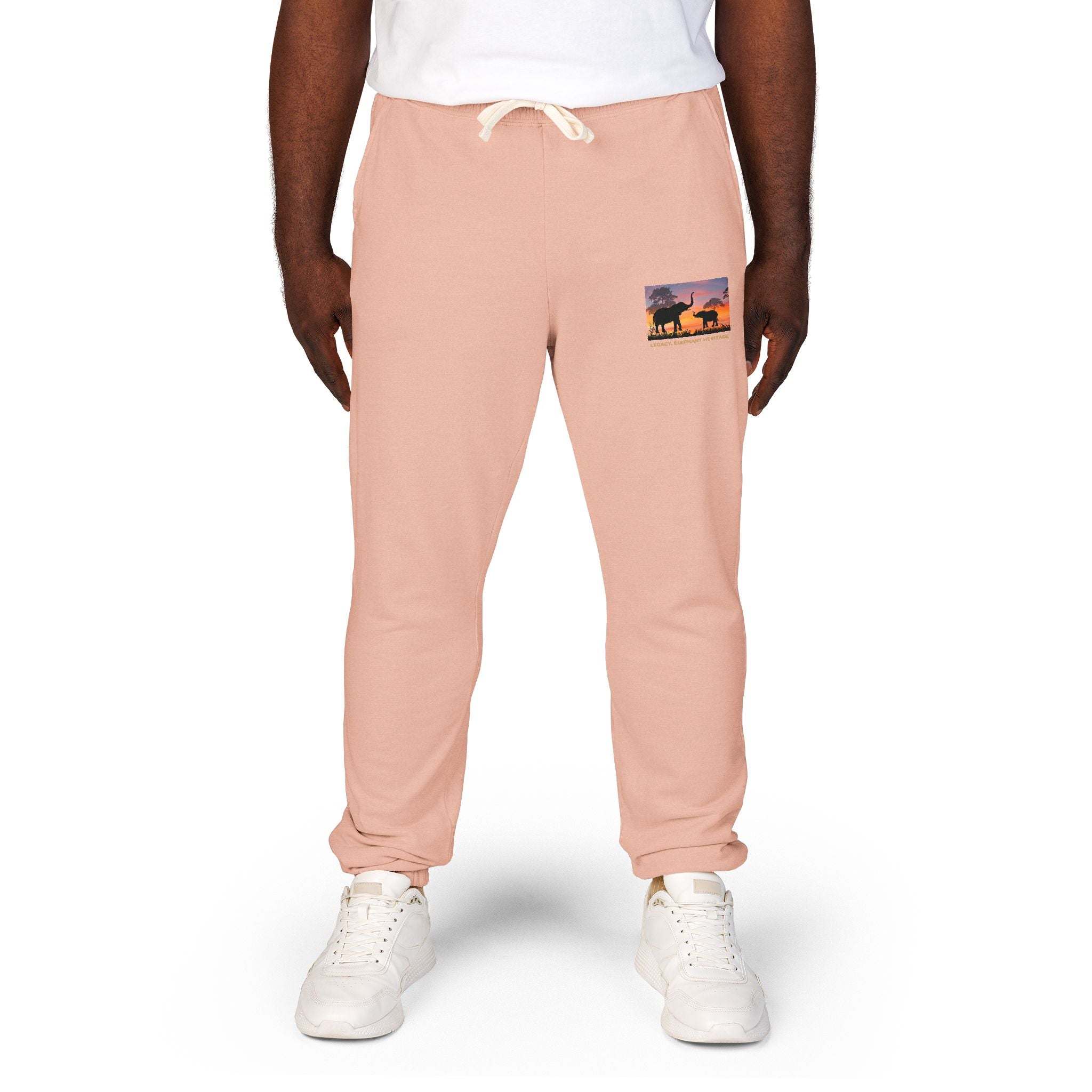 Sunset Camper Sweatpants — Cozy Graphic Fleece Joggers