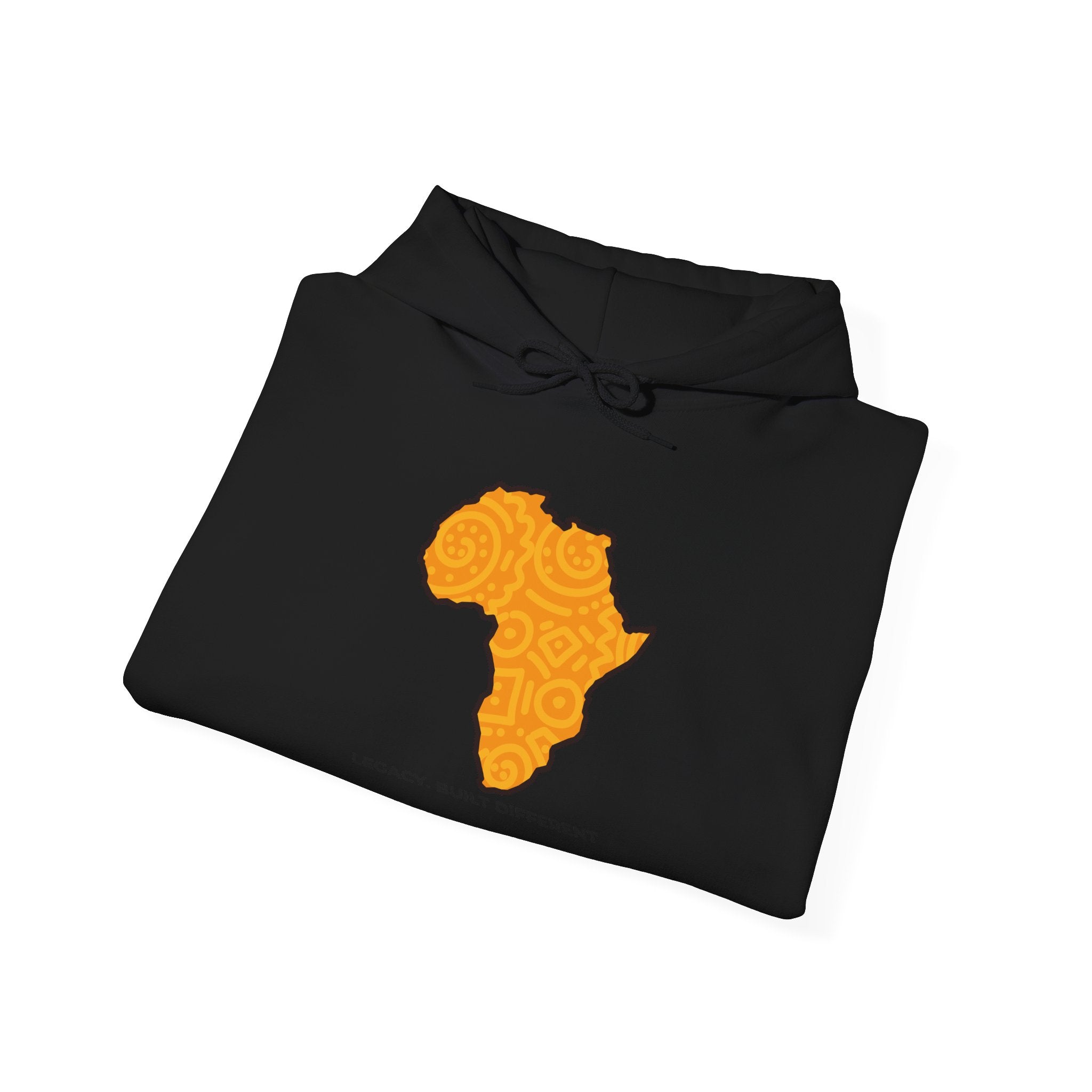Africa Map Hoodie — "Legacy. Built Different." Printed Pullover