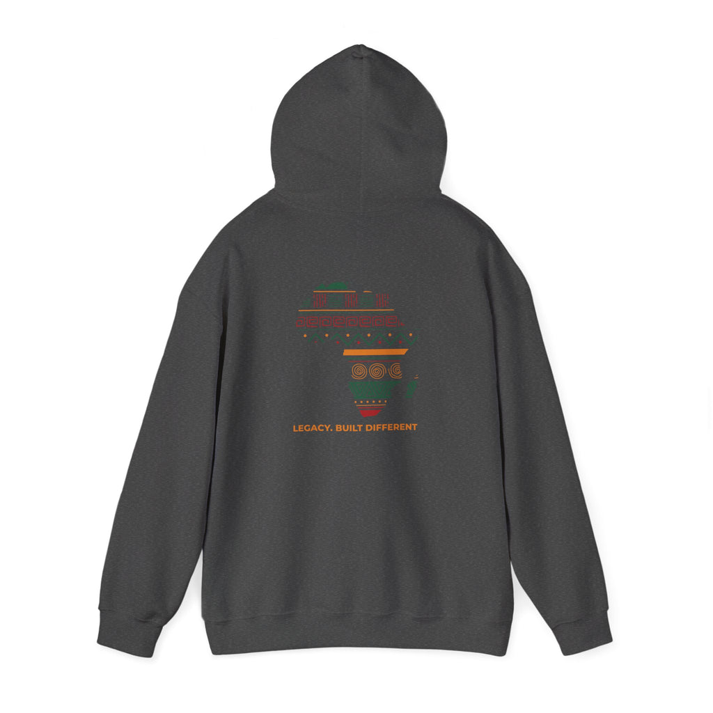 Africa Map Hoodie - 'Legacy Built Different' Graphic Pullover