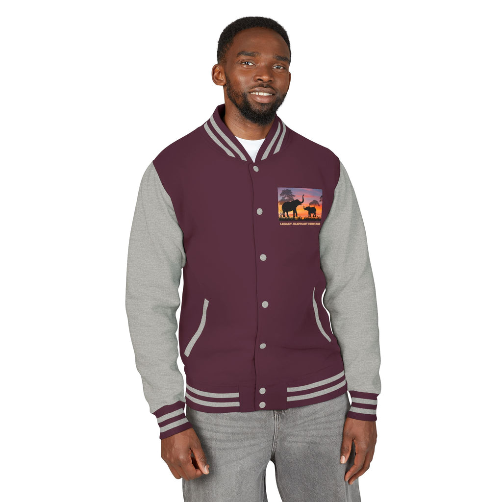 Letterman Jacket — Legacy Elephant Heritage Sunset Design