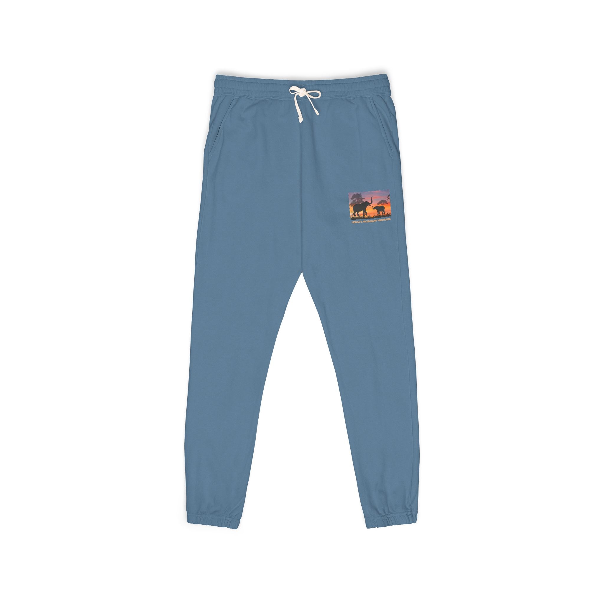 Sunset Camper Sweatpants — Cozy Graphic Fleece Joggers