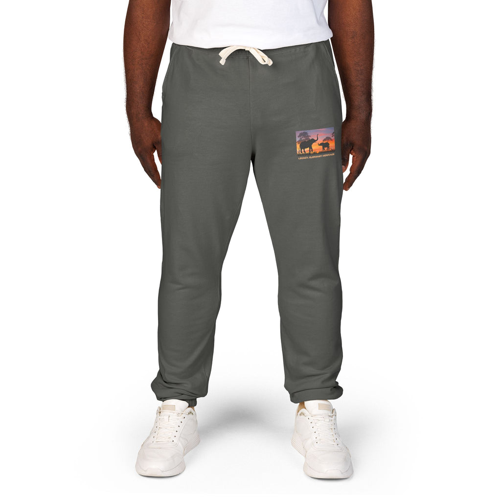 Sunset Camper Sweatpants — Cozy Graphic Fleece Joggers
