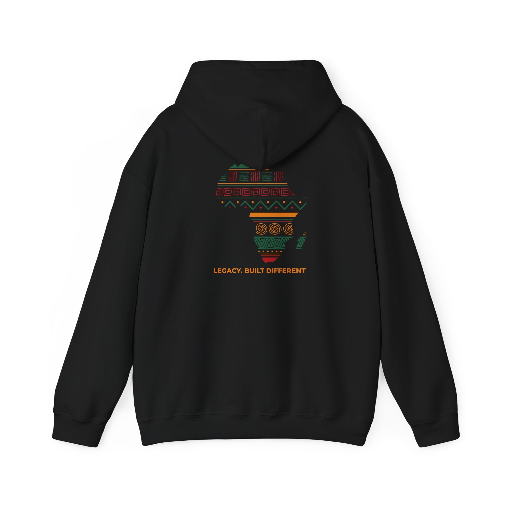 Africa Map Hoodie - 'Legacy Built Different' Graphic Pullover
