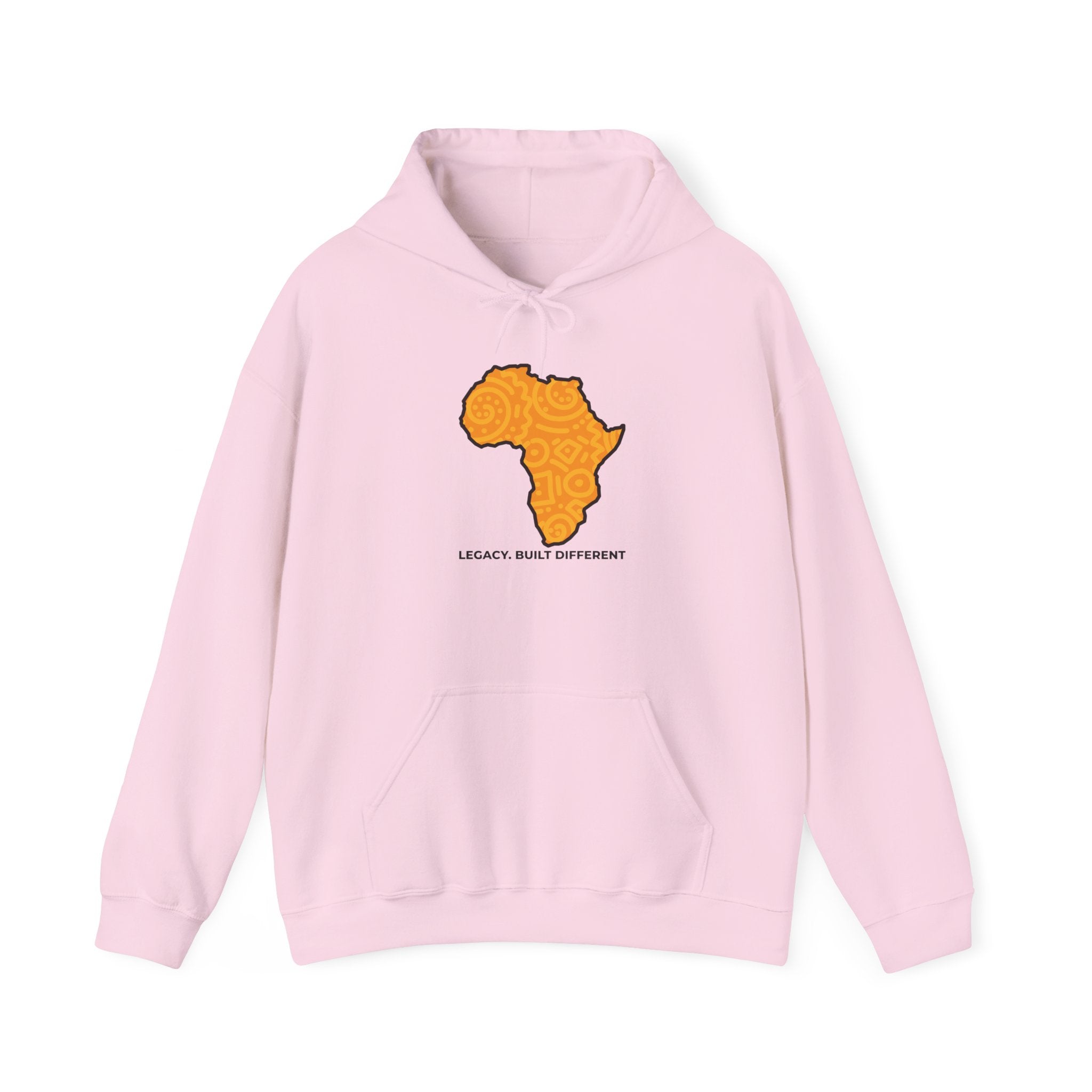 Africa Map Hoodie — "Legacy. Built Different." Printed Pullover