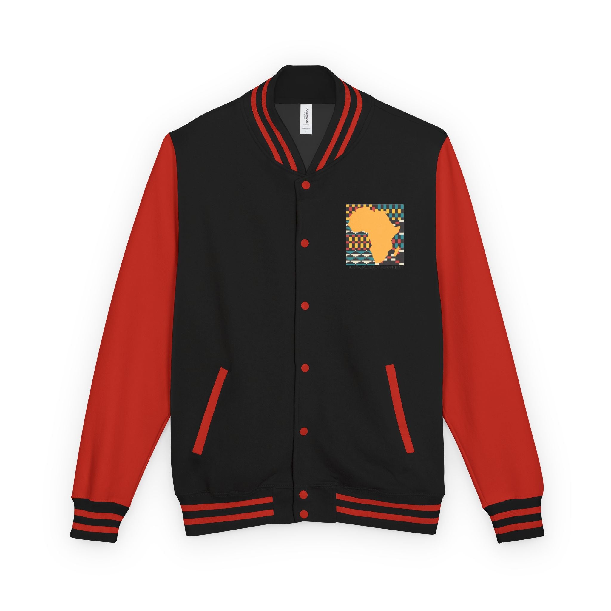 Letterman Jacket - Africa Map Kente Pattern "Legacy Built Different"