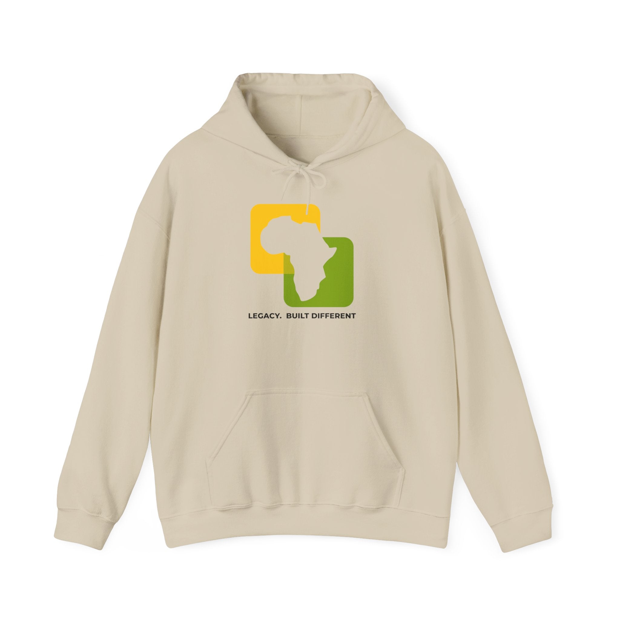 Africa Legacy Hoodie — "Legacy. Built Different" Graphic Pullover