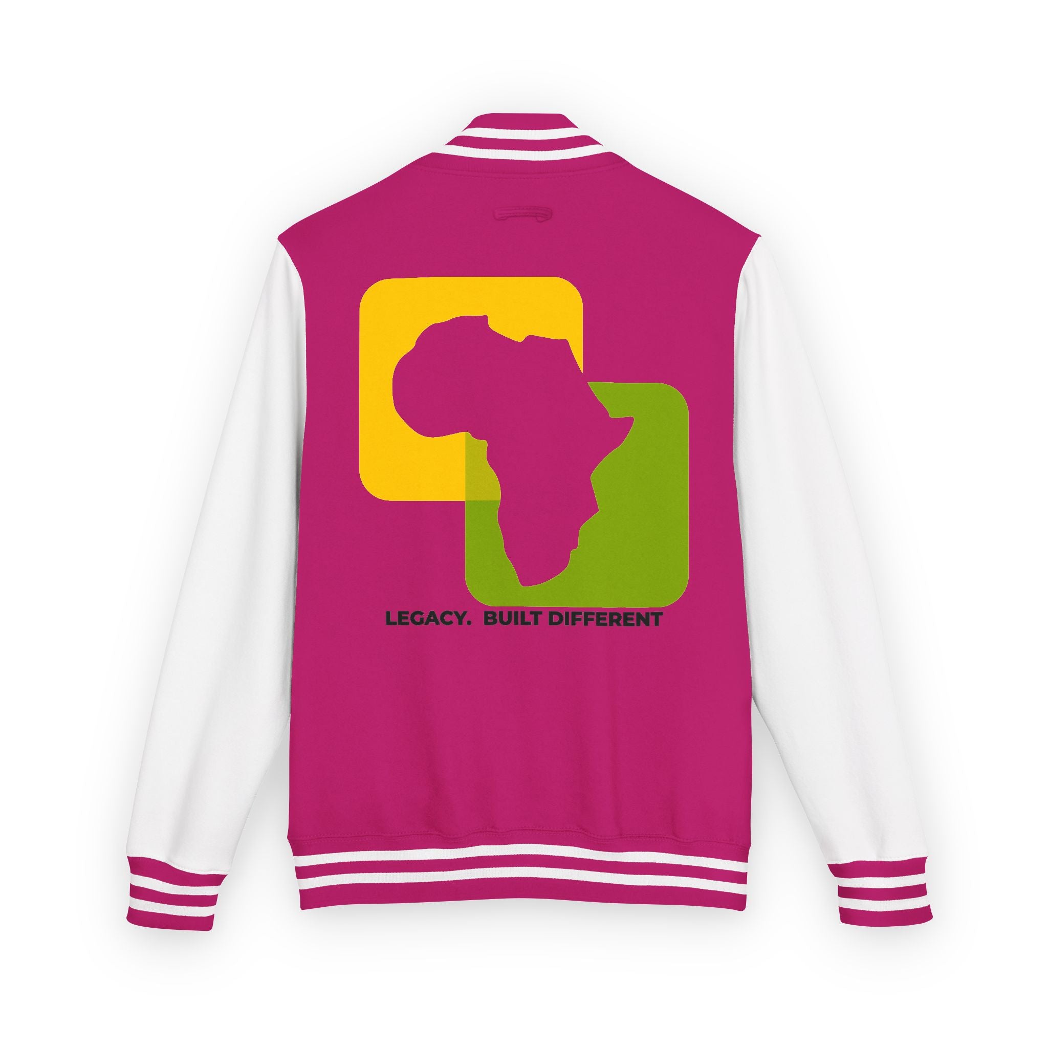 Letterman Jacket — Afrocentric Africa Map Design ("Legacy. Built Different")