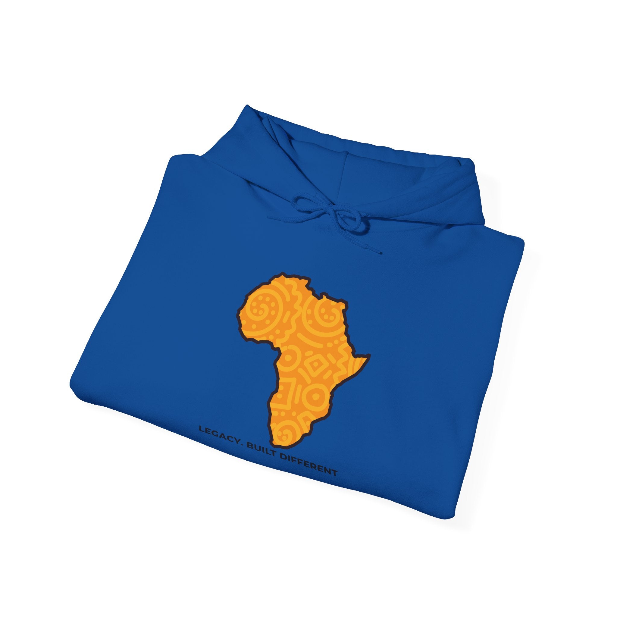 Africa Map Hoodie — "Legacy. Built Different." Printed Pullover