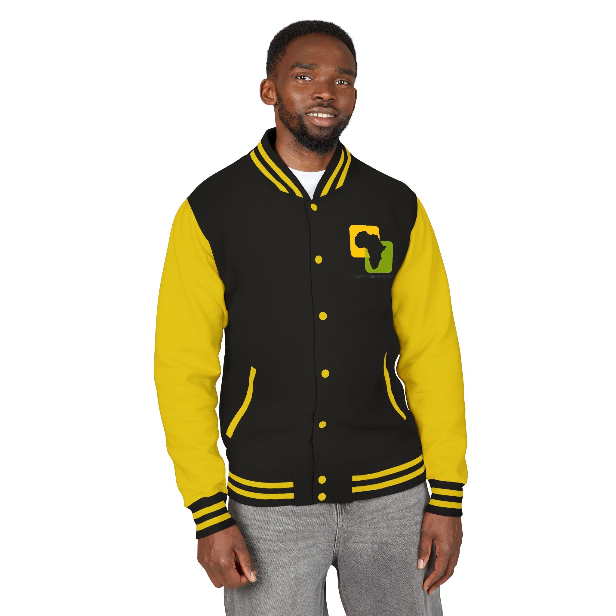Letterman Jacket — Afrocentric Africa Map Design ("Legacy. Built Different")