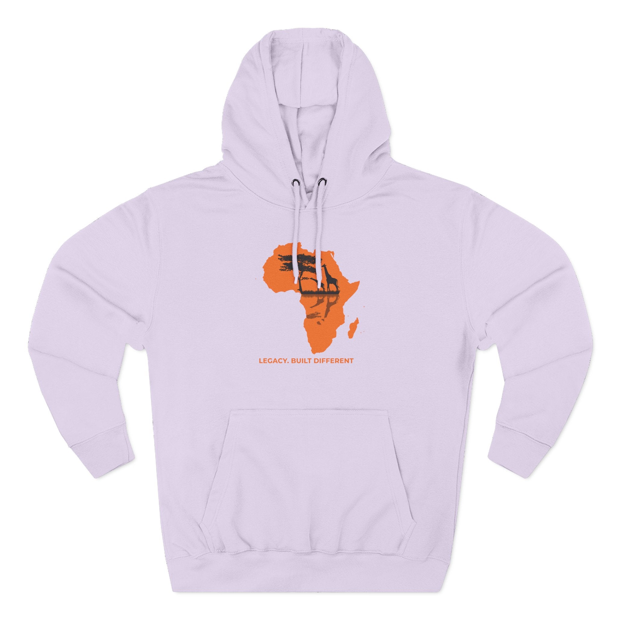 Africa Silhouette Hoodie — 'Legacy: Built Different' Graphic Pullover