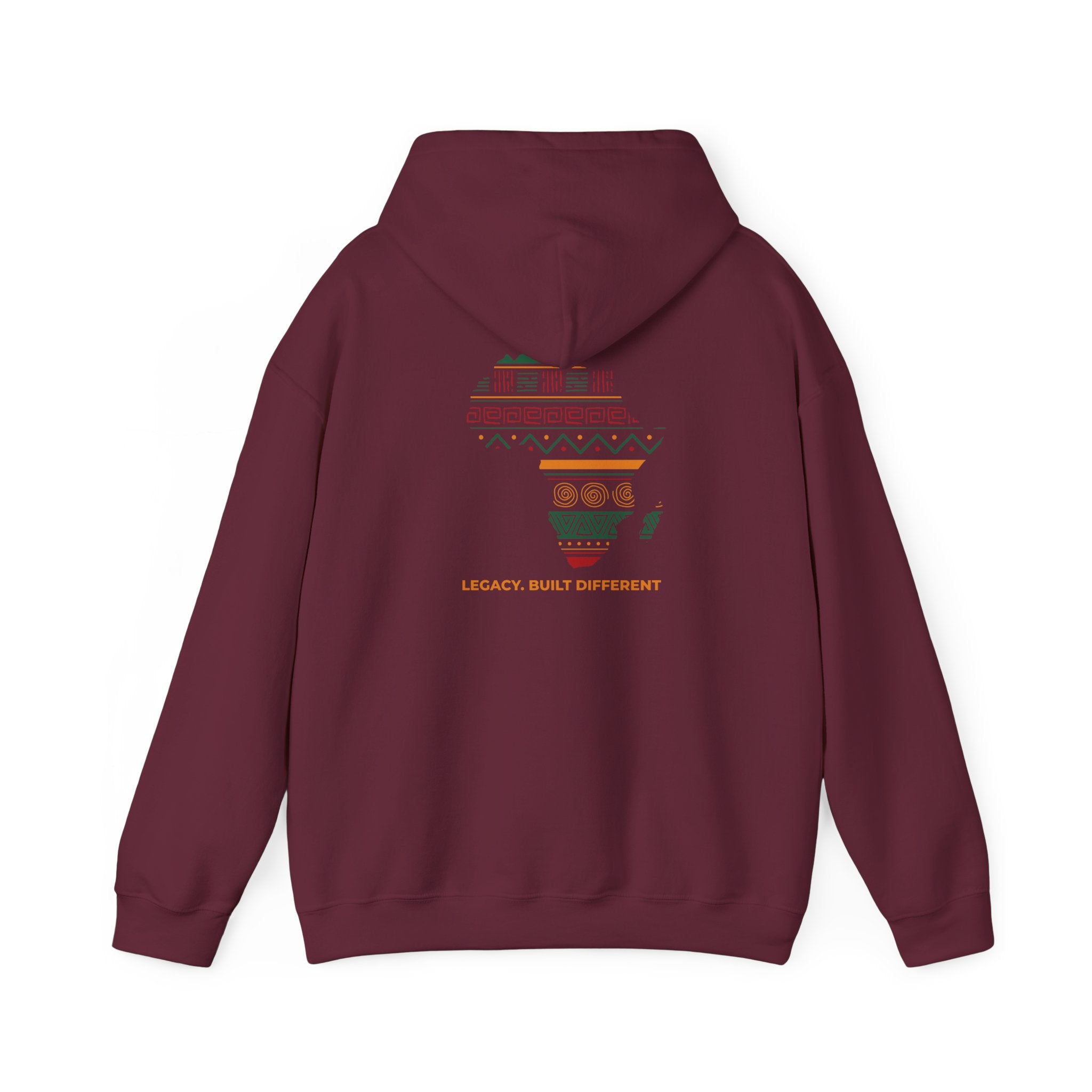 Africa Map Hoodie - 'Legacy Built Different' Graphic Pullover