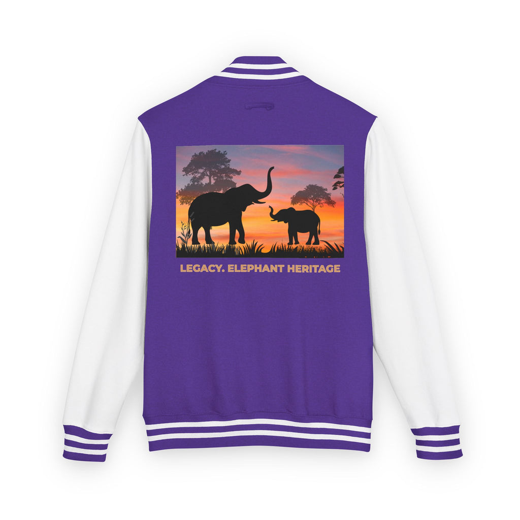 Letterman Jacket — Legacy Elephant Heritage Sunset Design