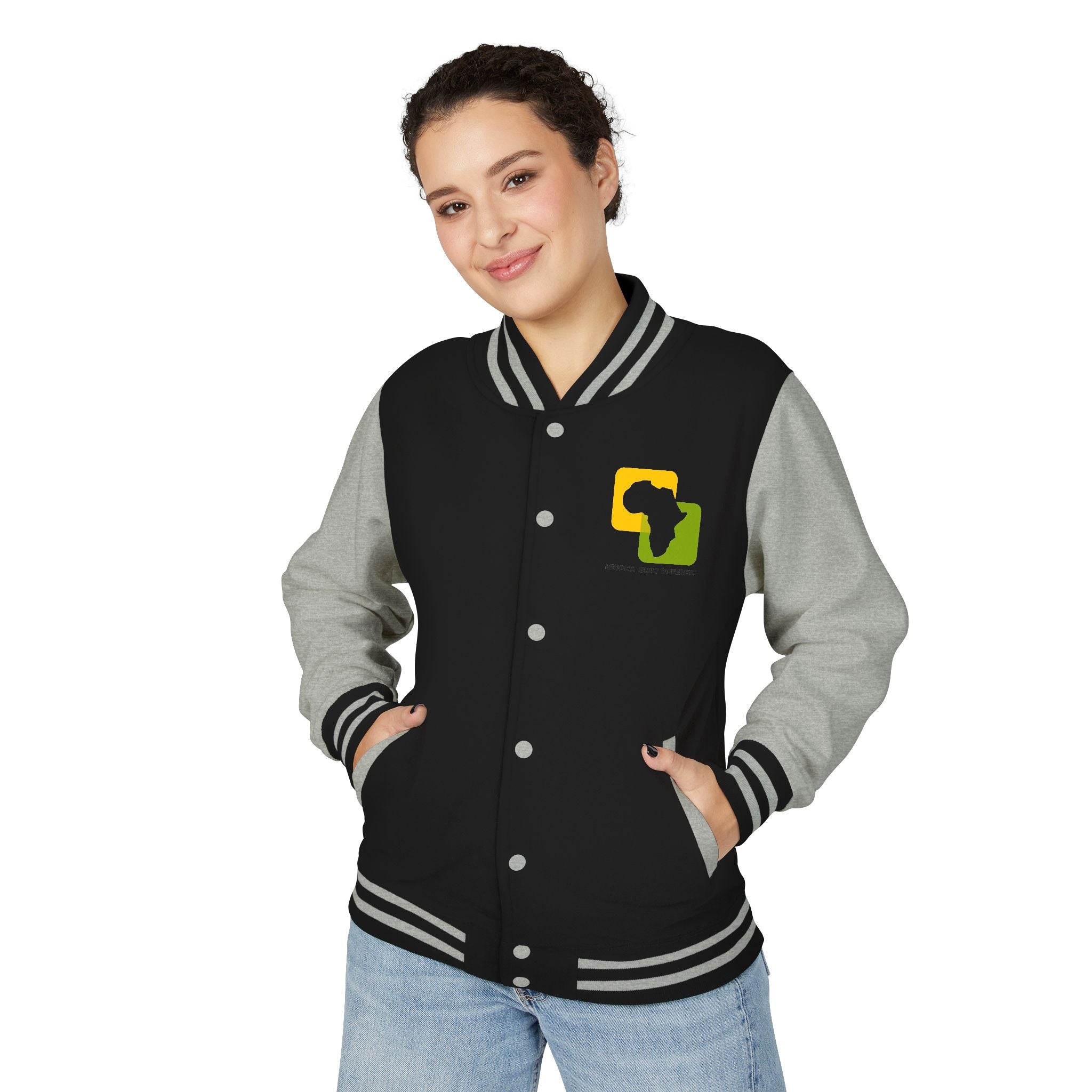Letterman Jacket — Afrocentric Africa Map Design ("Legacy. Built Different")