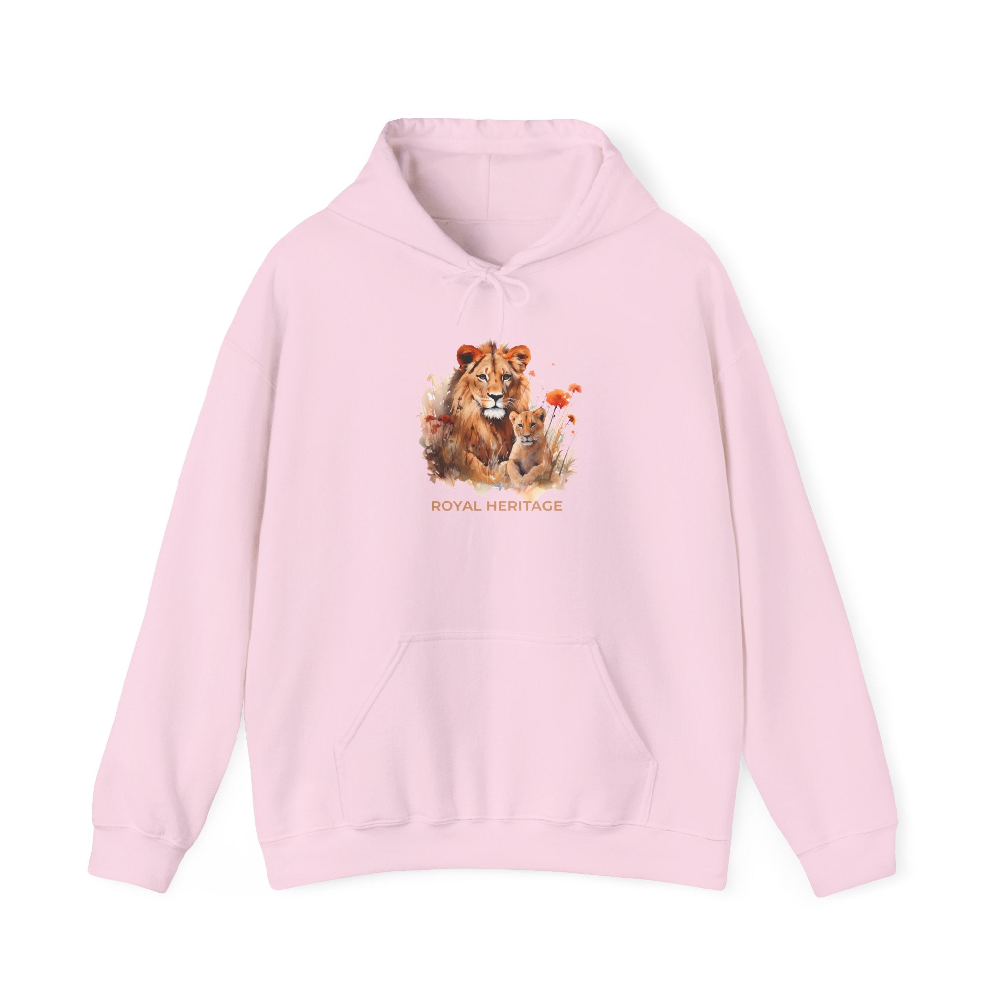 Hoodie — 'Royal Heritage' Lion & Cub Graphic Pullover
