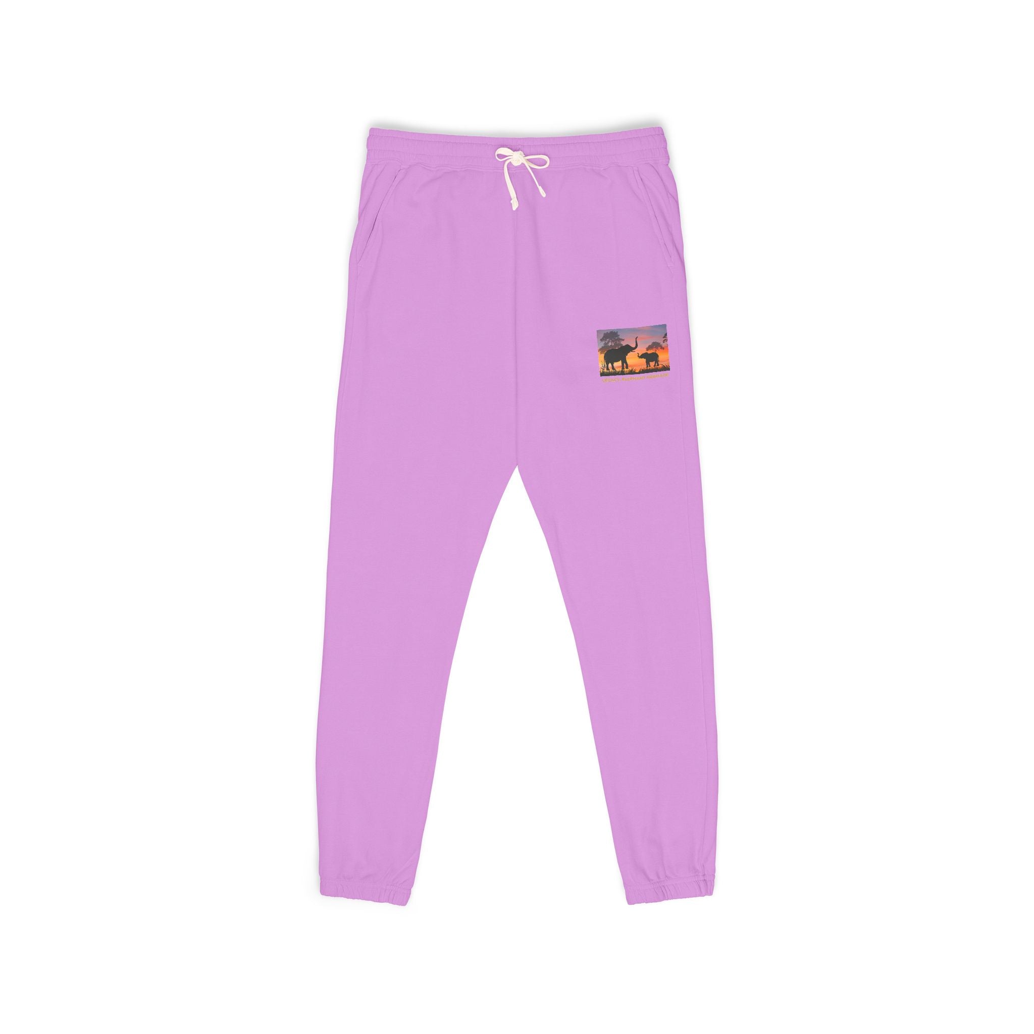 Sunset Camper Sweatpants — Cozy Graphic Fleece Joggers