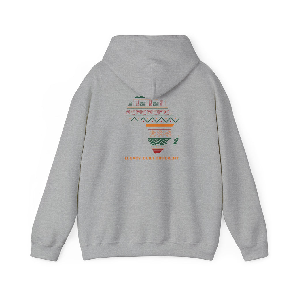 Africa Map Hoodie - 'Legacy Built Different' Graphic Pullover