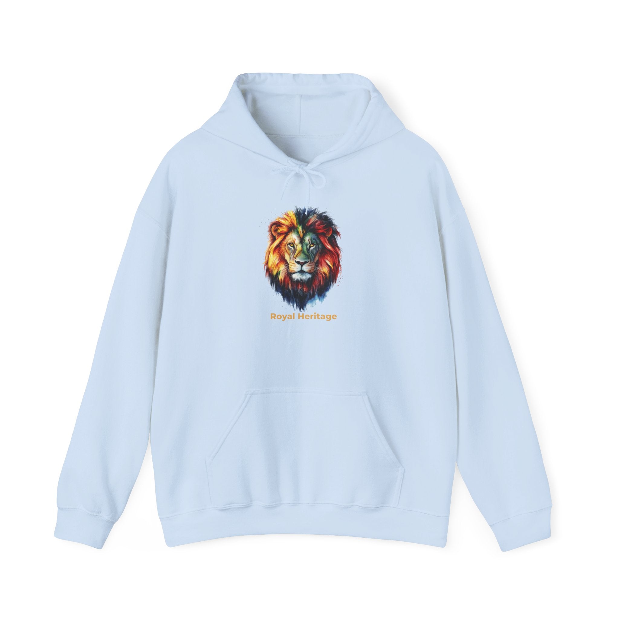 Lion Head Hoodie — 'Royal Heritage' Colorful Lion Graphic Sweatshirt