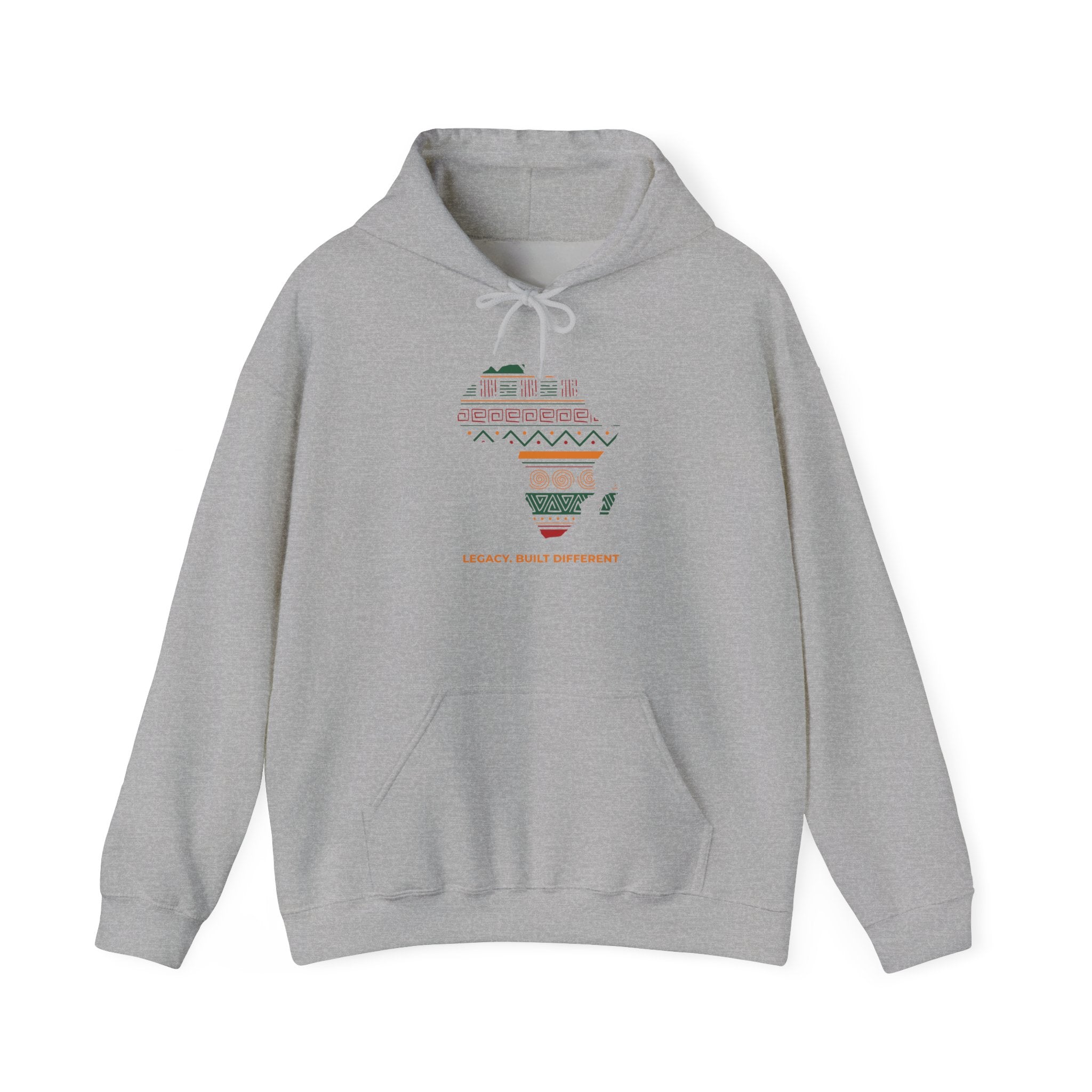 Africa Map Hoodie - 'Legacy Built Different' Graphic Pullover