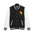 Africa Pattern Letterman Jacket — "Legacy. Built Different" Varsity Coat