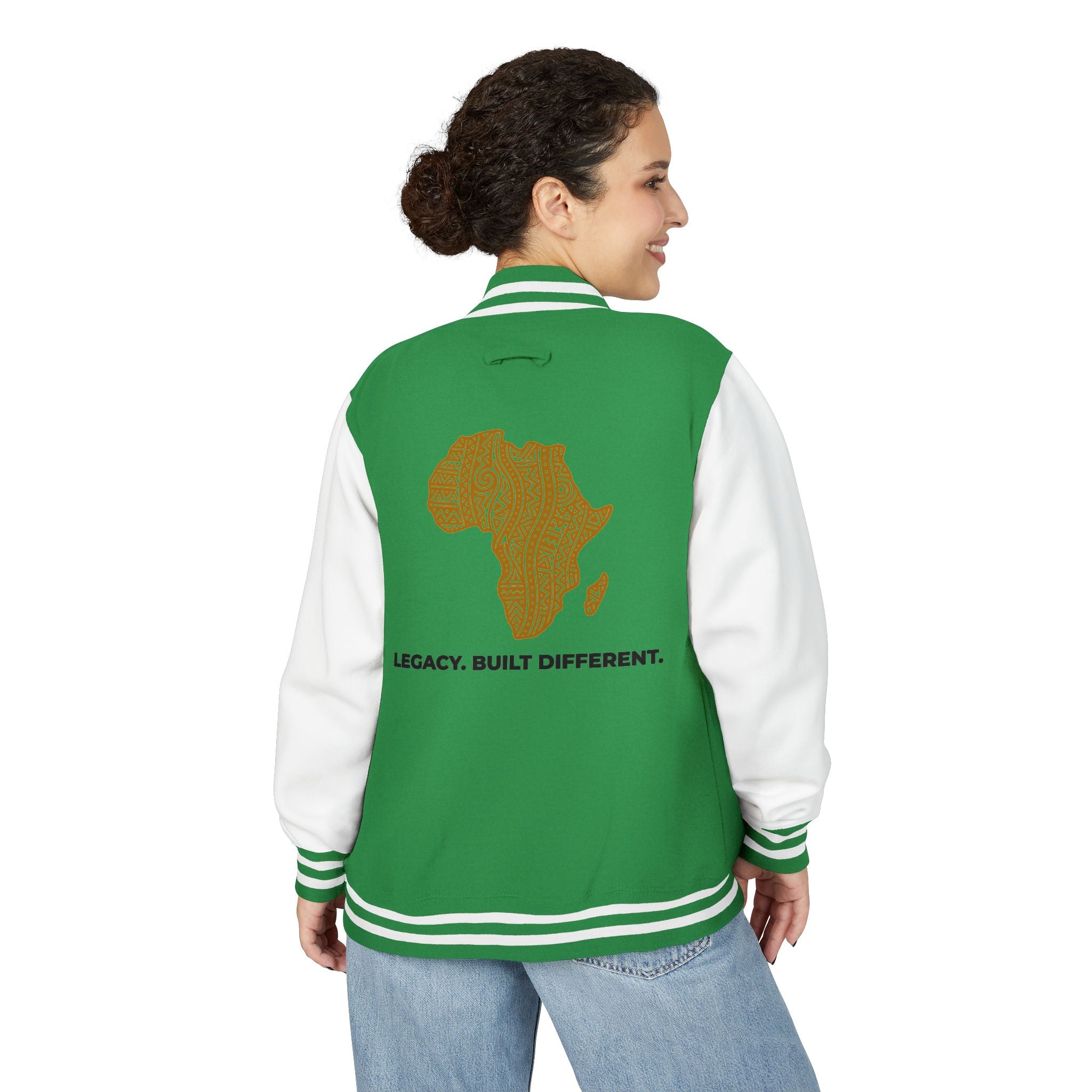 African Heritage Letterman Jacket — "Legacy. Built Different."