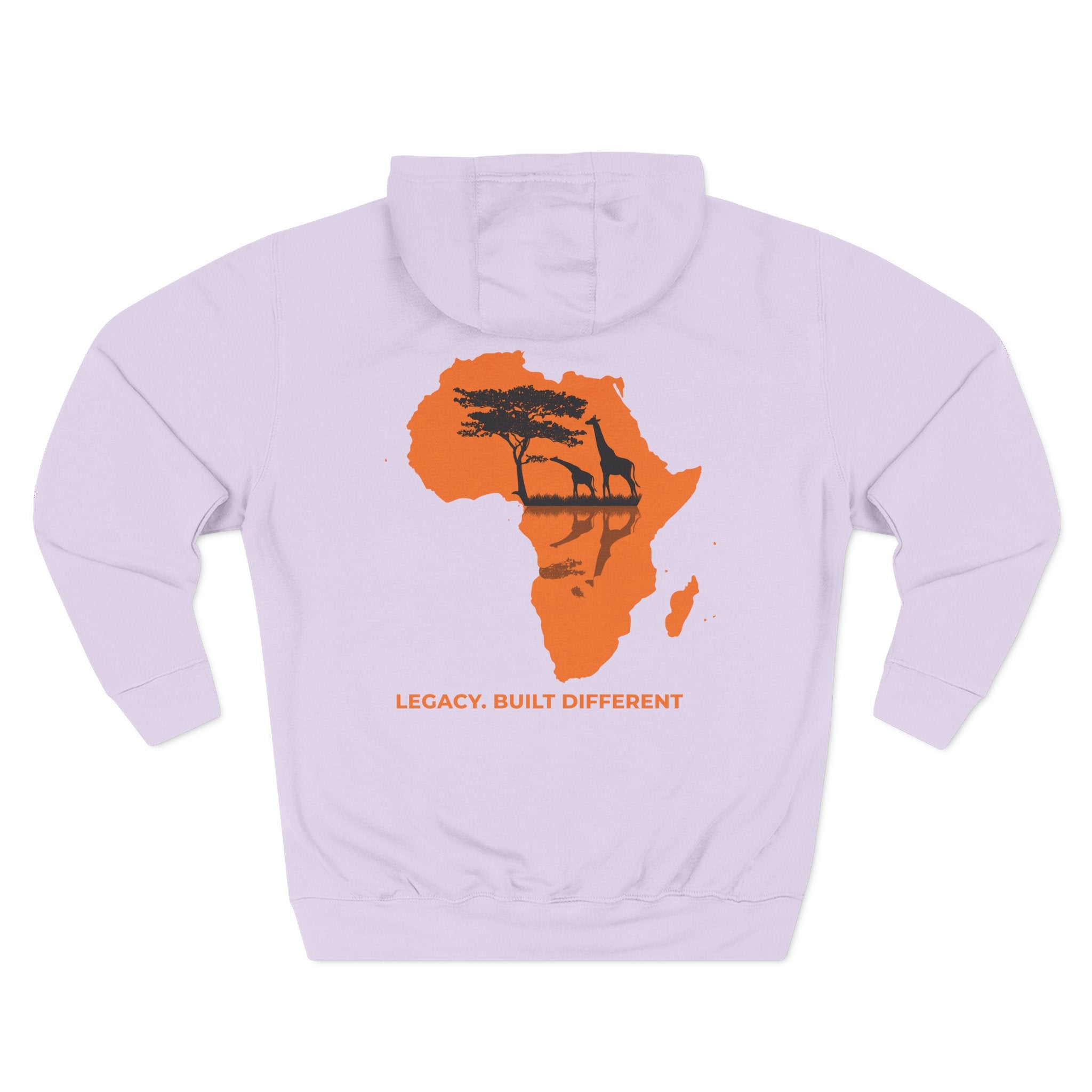 Africa Silhouette Hoodie — 'Legacy: Built Different' Graphic Pullover