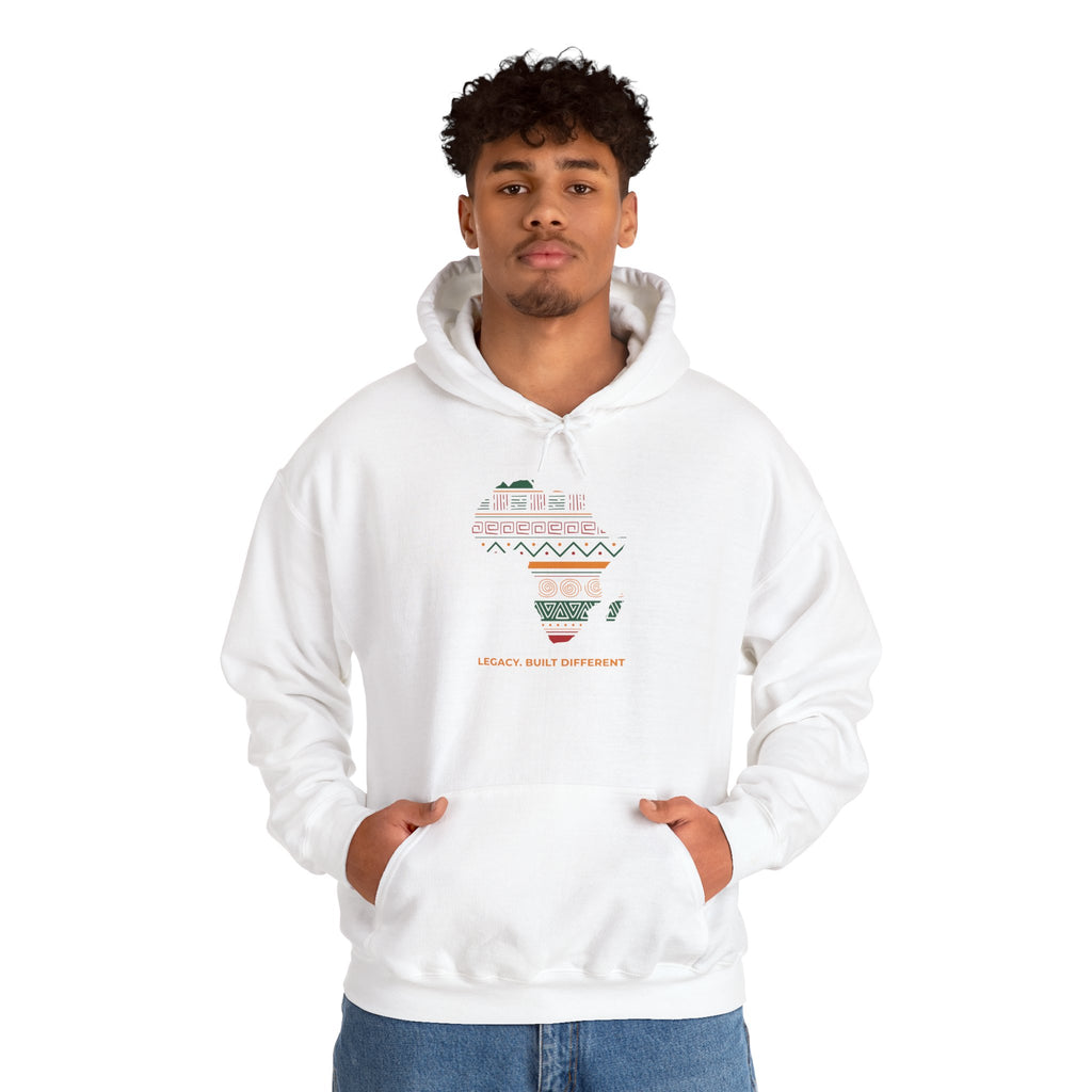 Africa Map Hoodie - 'Legacy Built Different' Graphic Pullover