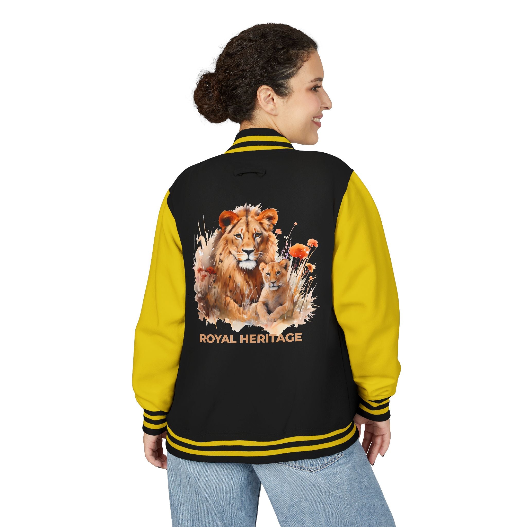 Letterman Jacket — 'Royal Heritage' Lion Family Varsity Jacket