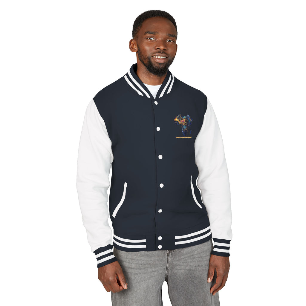 Africa Map Letterman Jacket — Colorful African Continent Graphic Bomber