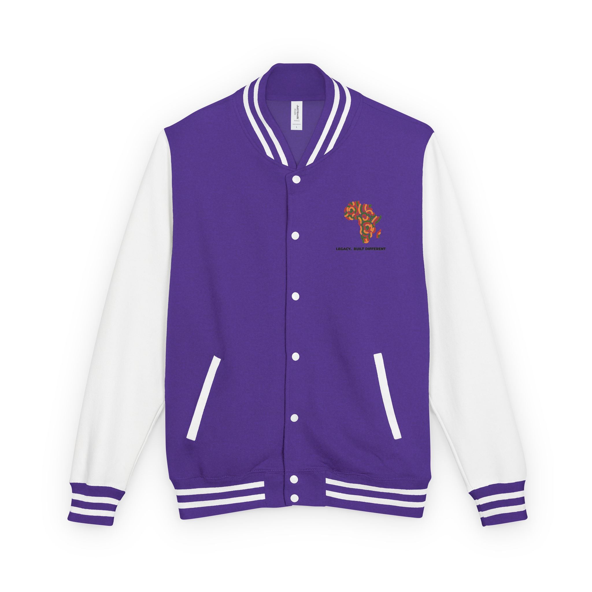 Letterman Jacket — African Heritage Map "Legacy. Built Different"