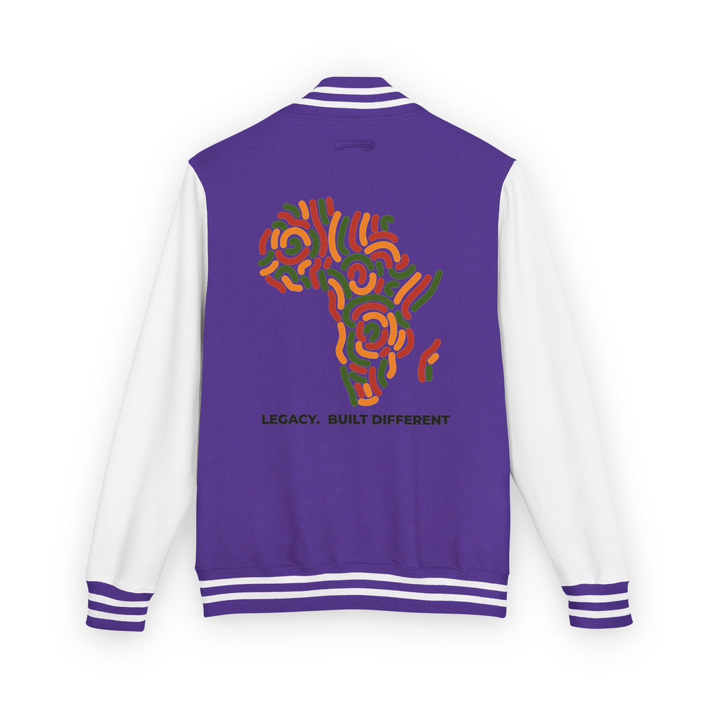 Letterman Jacket — African Heritage Map "Legacy. Built Different"