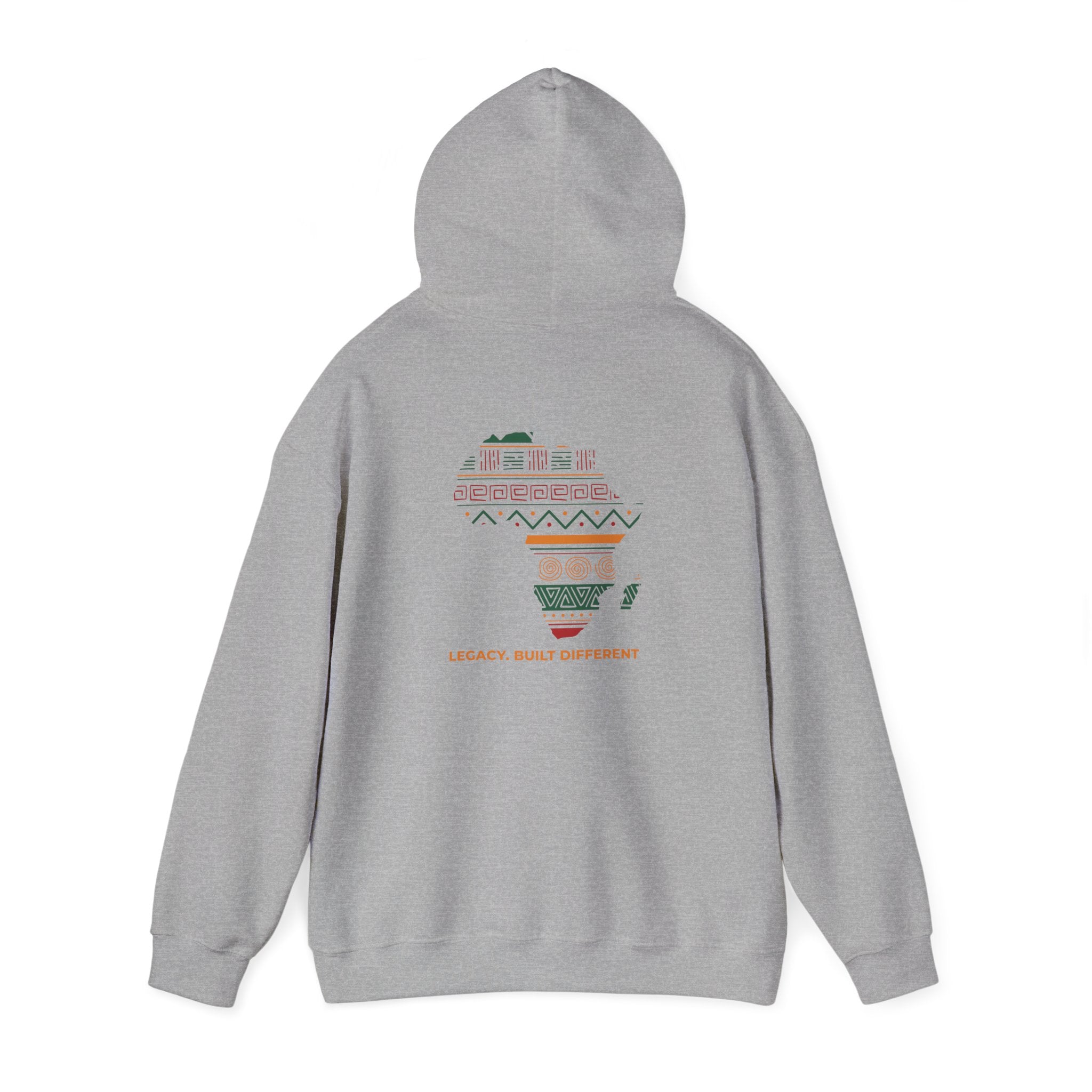 Africa Map Hoodie - 'Legacy Built Different' Graphic Pullover