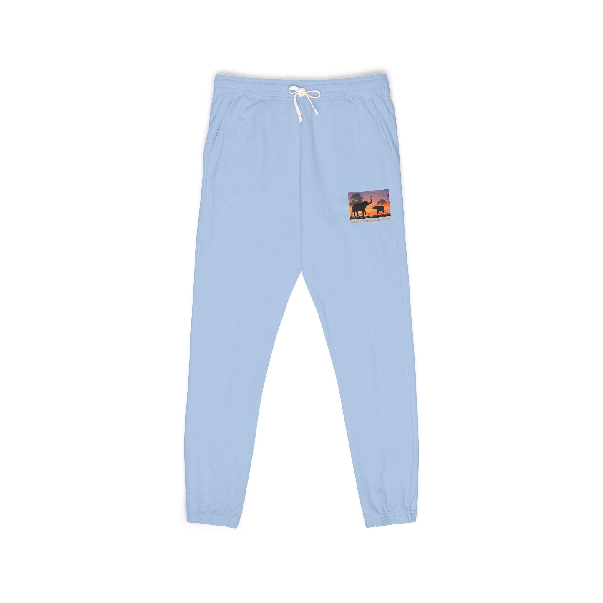 Sunset Camper Sweatpants — Cozy Graphic Fleece Joggers
