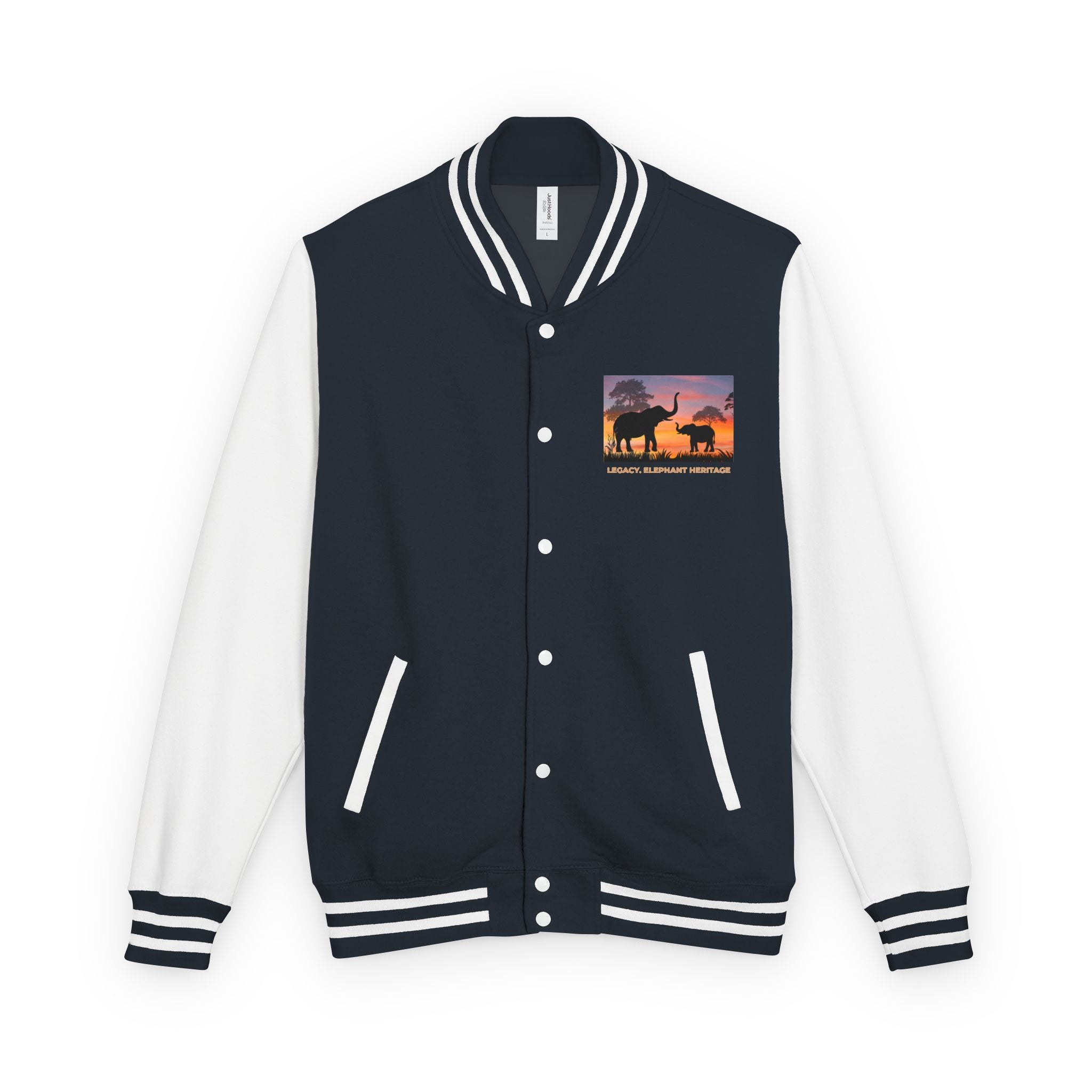 Letterman Jacket — Legacy Elephant Heritage Sunset Design