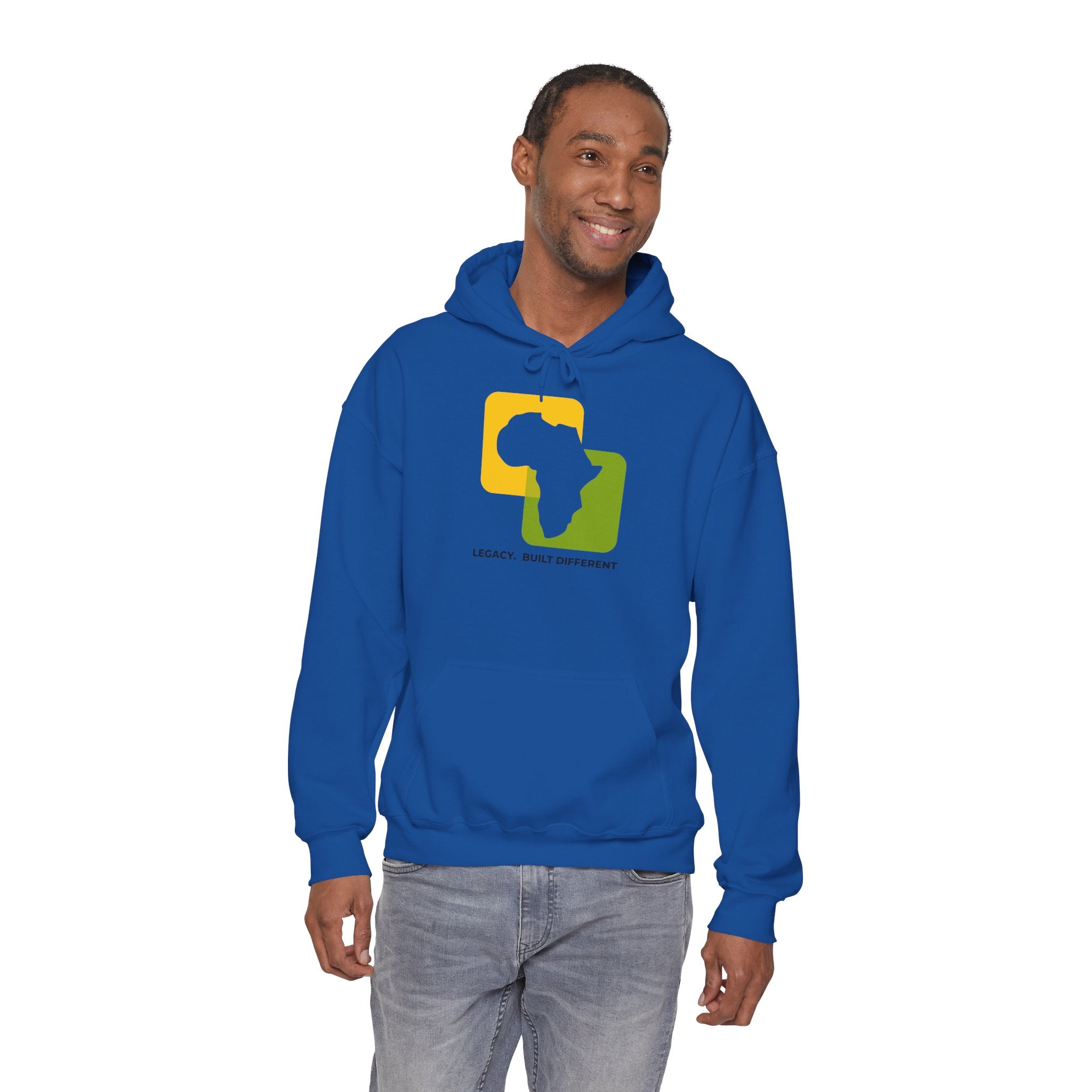 Africa Legacy Hoodie — "Legacy. Built Different" Graphic Pullover