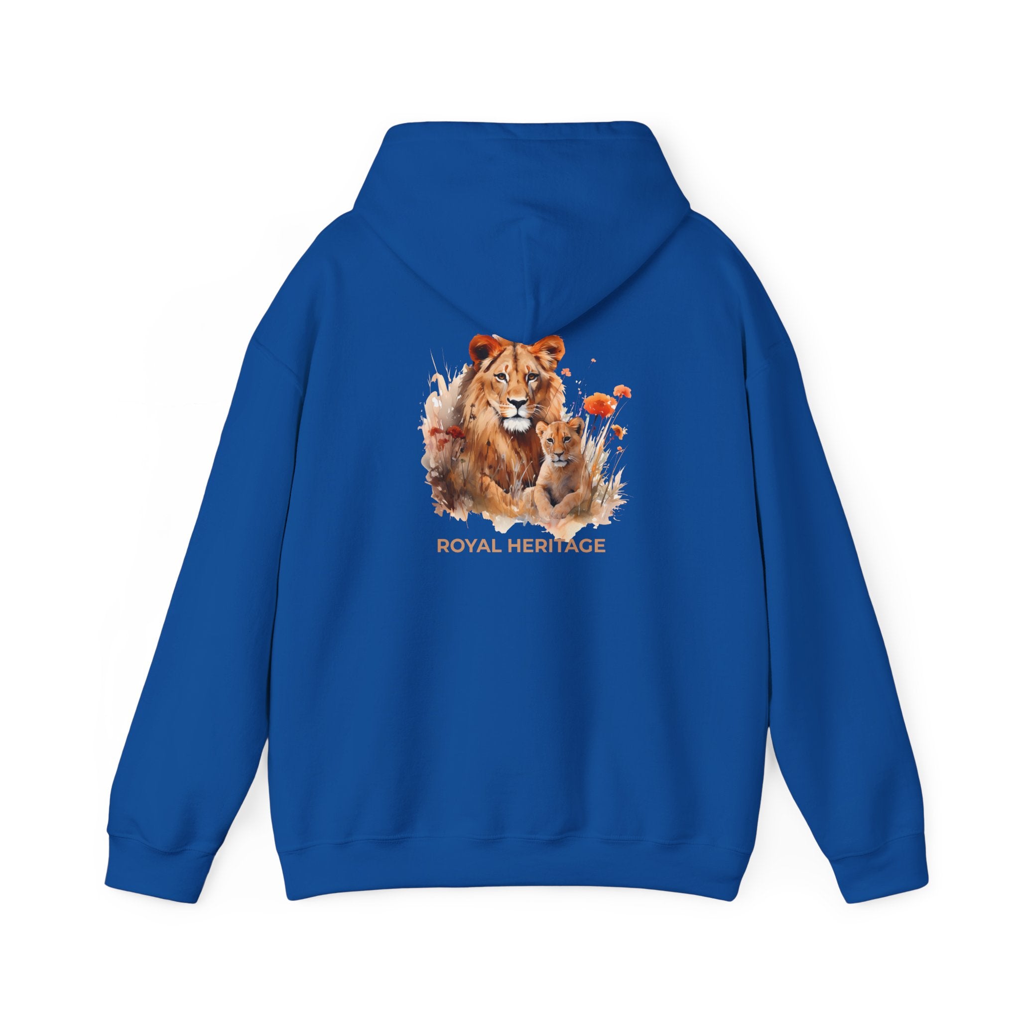 Hoodie — 'Royal Heritage' Lion & Cub Graphic Pullover