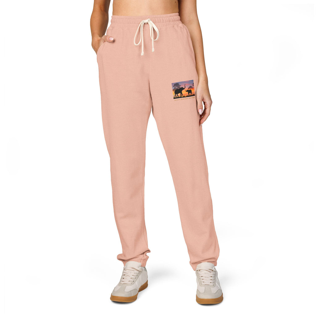 Sunset Camper Sweatpants — Cozy Graphic Fleece Joggers