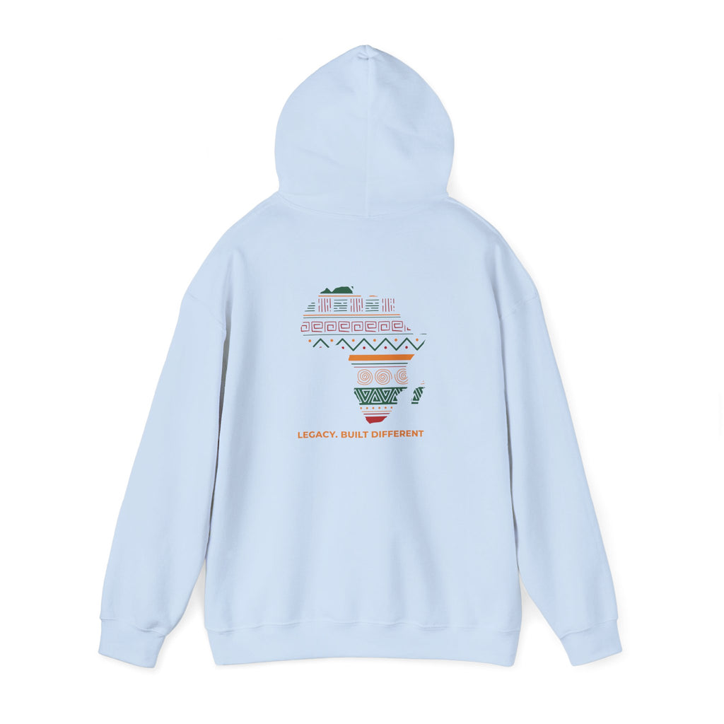 Africa Map Hoodie - 'Legacy Built Different' Graphic Pullover