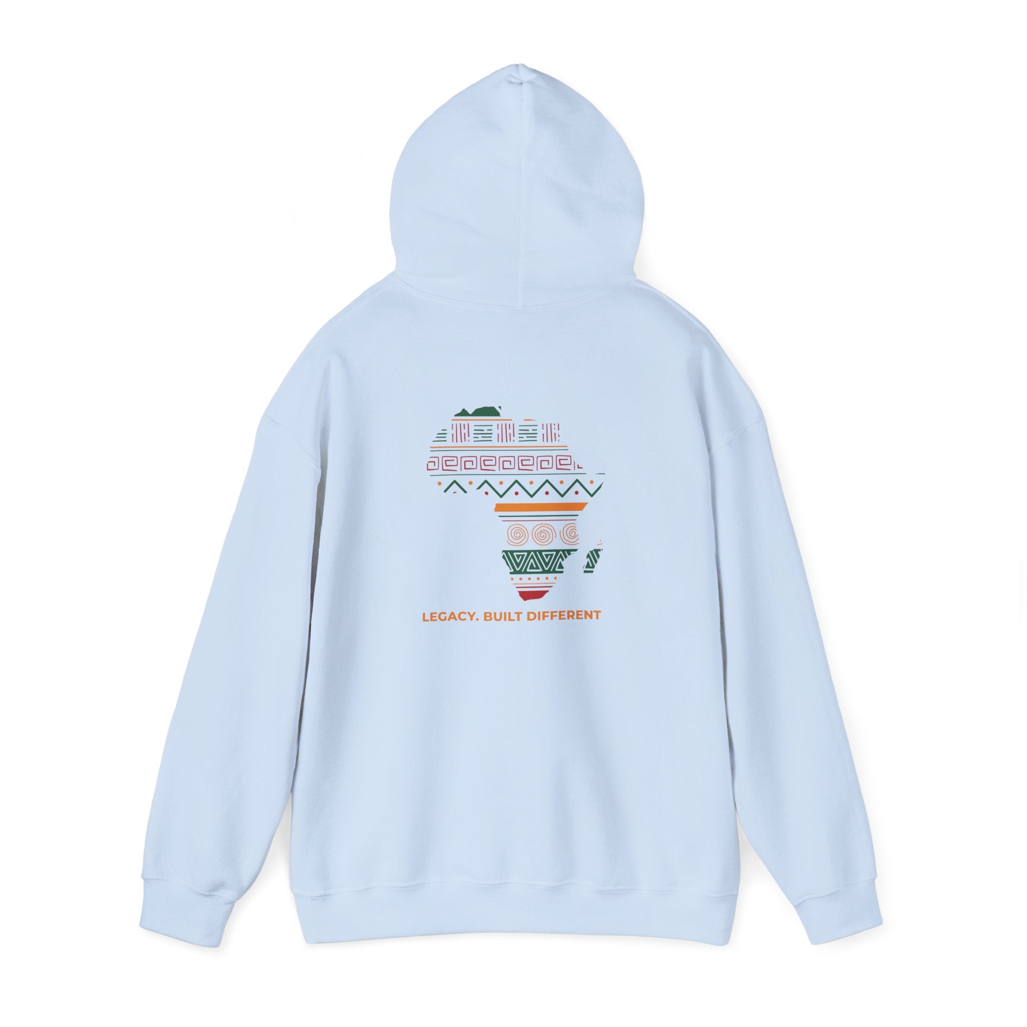 Africa Map Hoodie - 'Legacy Built Different' Graphic Pullover