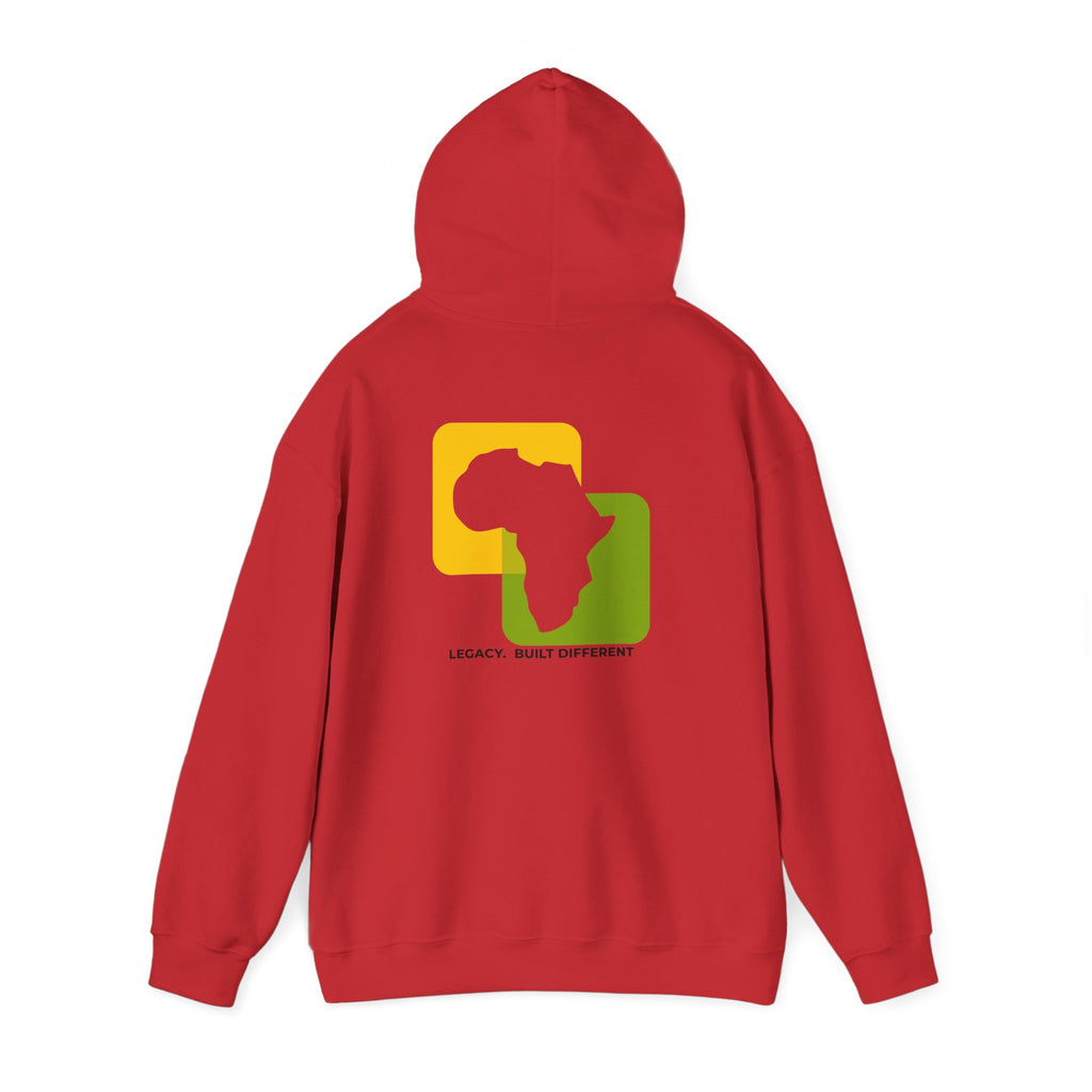 Africa Legacy Hoodie — "Legacy. Built Different" Graphic Pullover