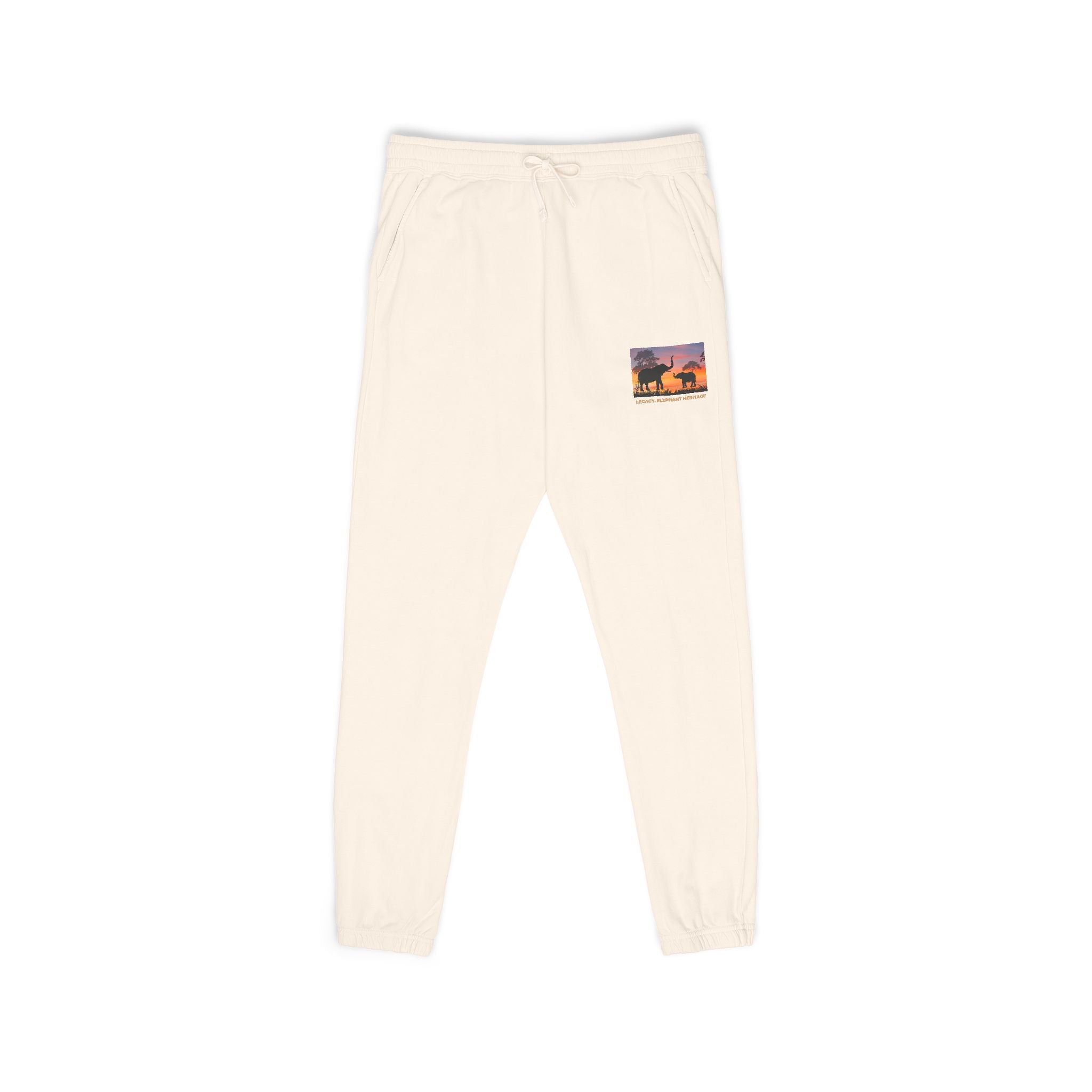 Sunset Camper Sweatpants — Cozy Graphic Fleece Joggers