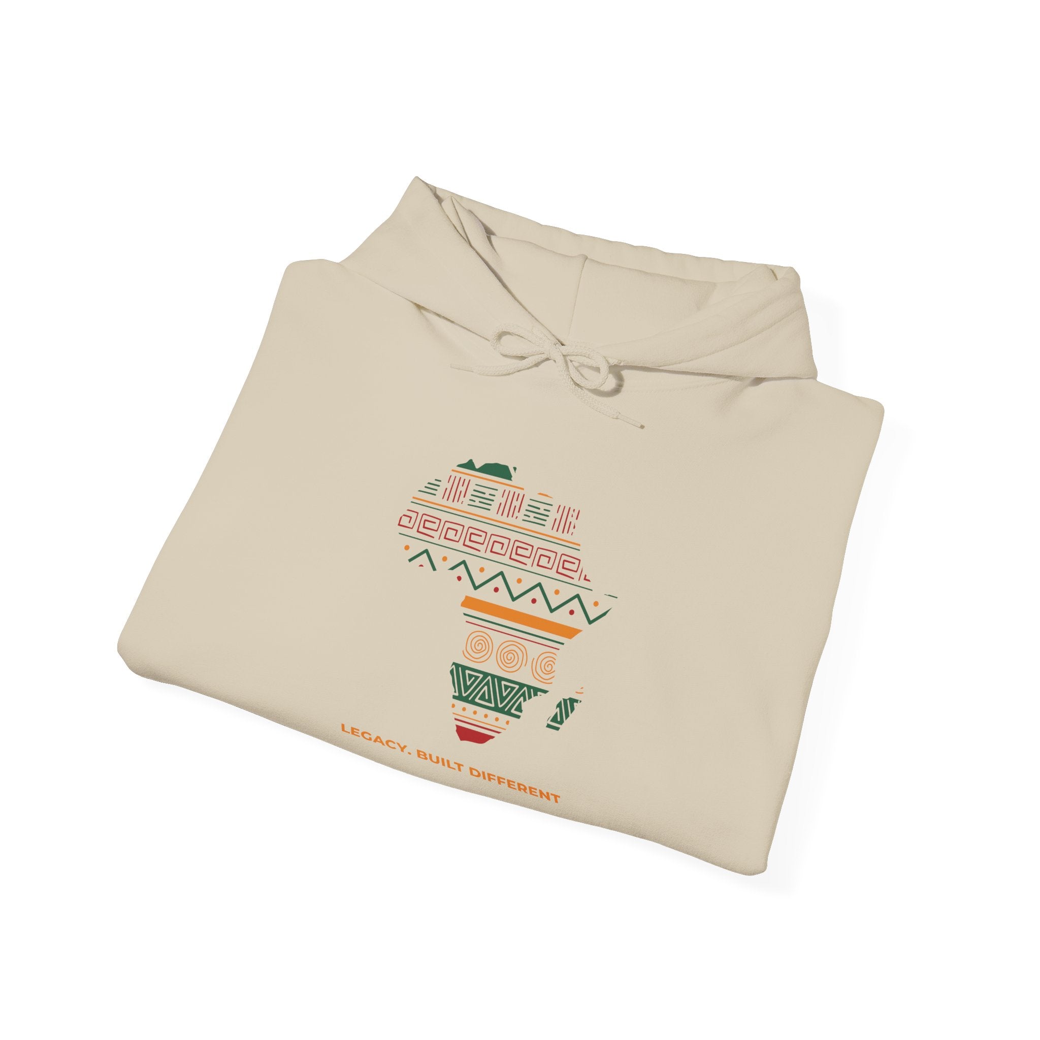 Africa Map Hoodie - 'Legacy Built Different' Graphic Pullover