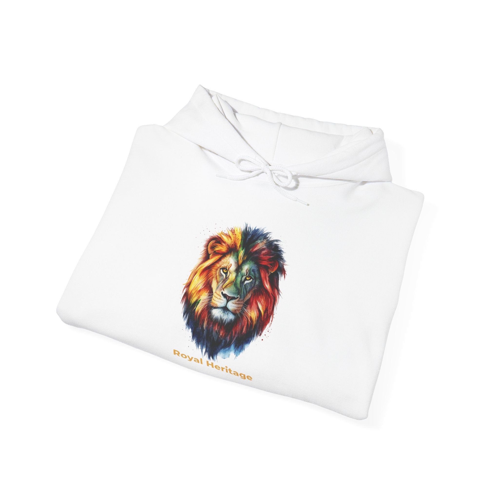 Lion Head Hoodie — 'Royal Heritage' Colorful Lion Graphic Sweatshirt