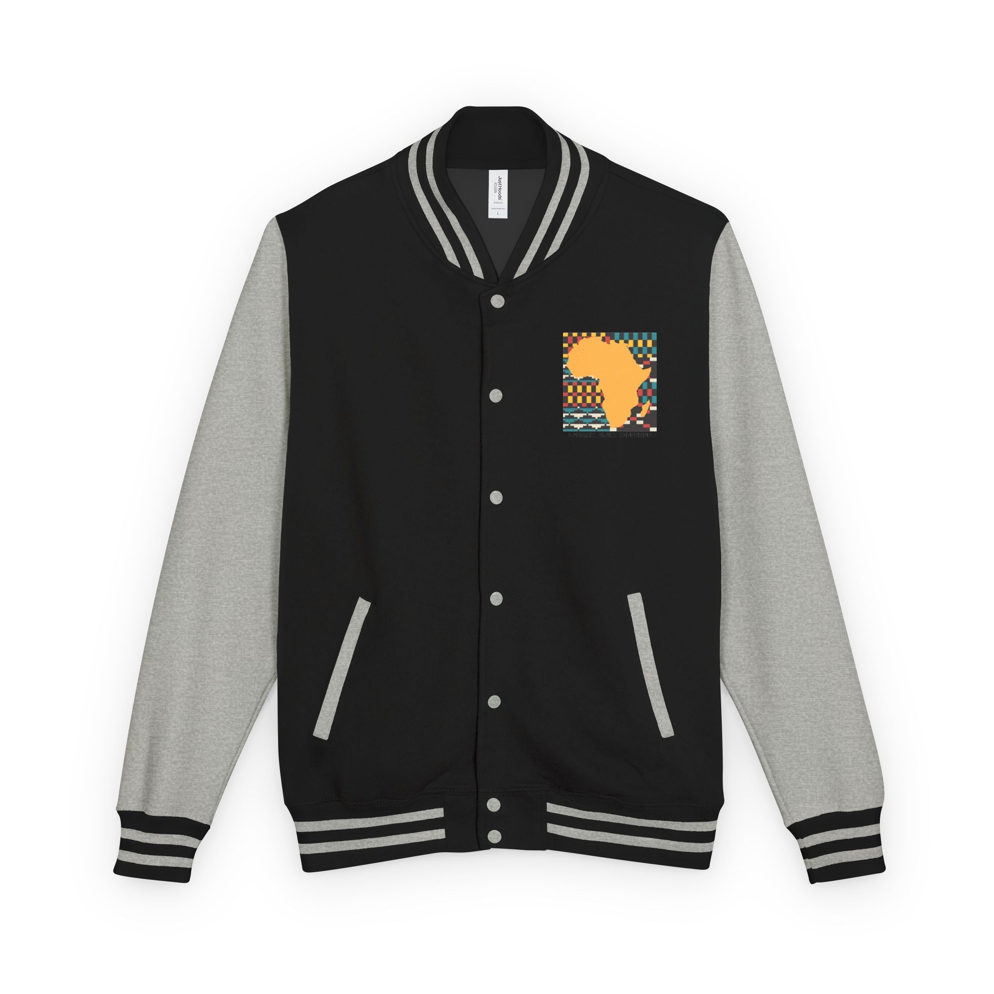 Letterman Jacket - Africa Map Kente Pattern "Legacy Built Different"