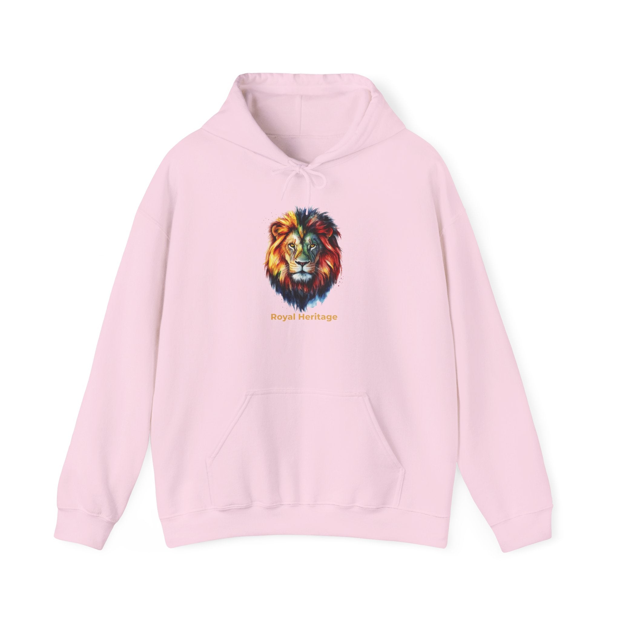 Lion Head Hoodie — 'Royal Heritage' Colorful Lion Graphic Sweatshirt